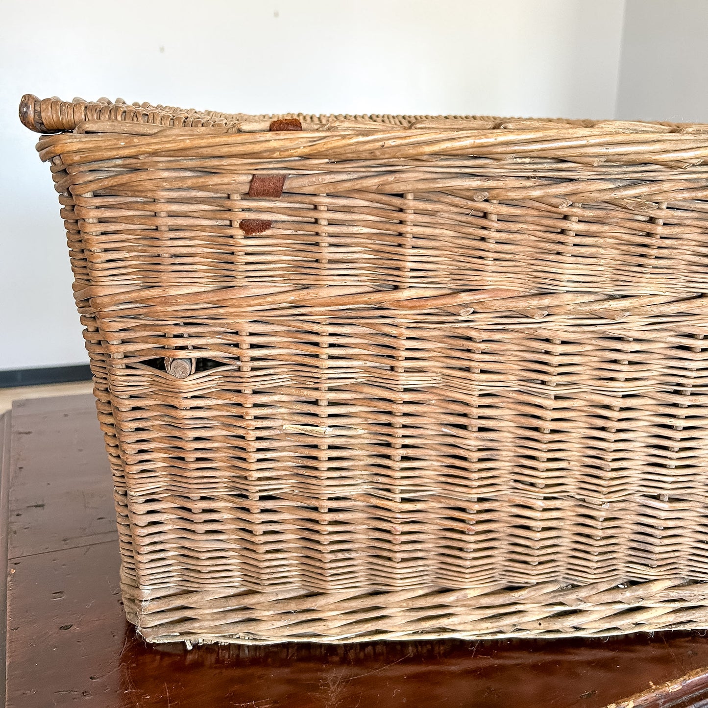 Antique English Wicker Baker's Basket