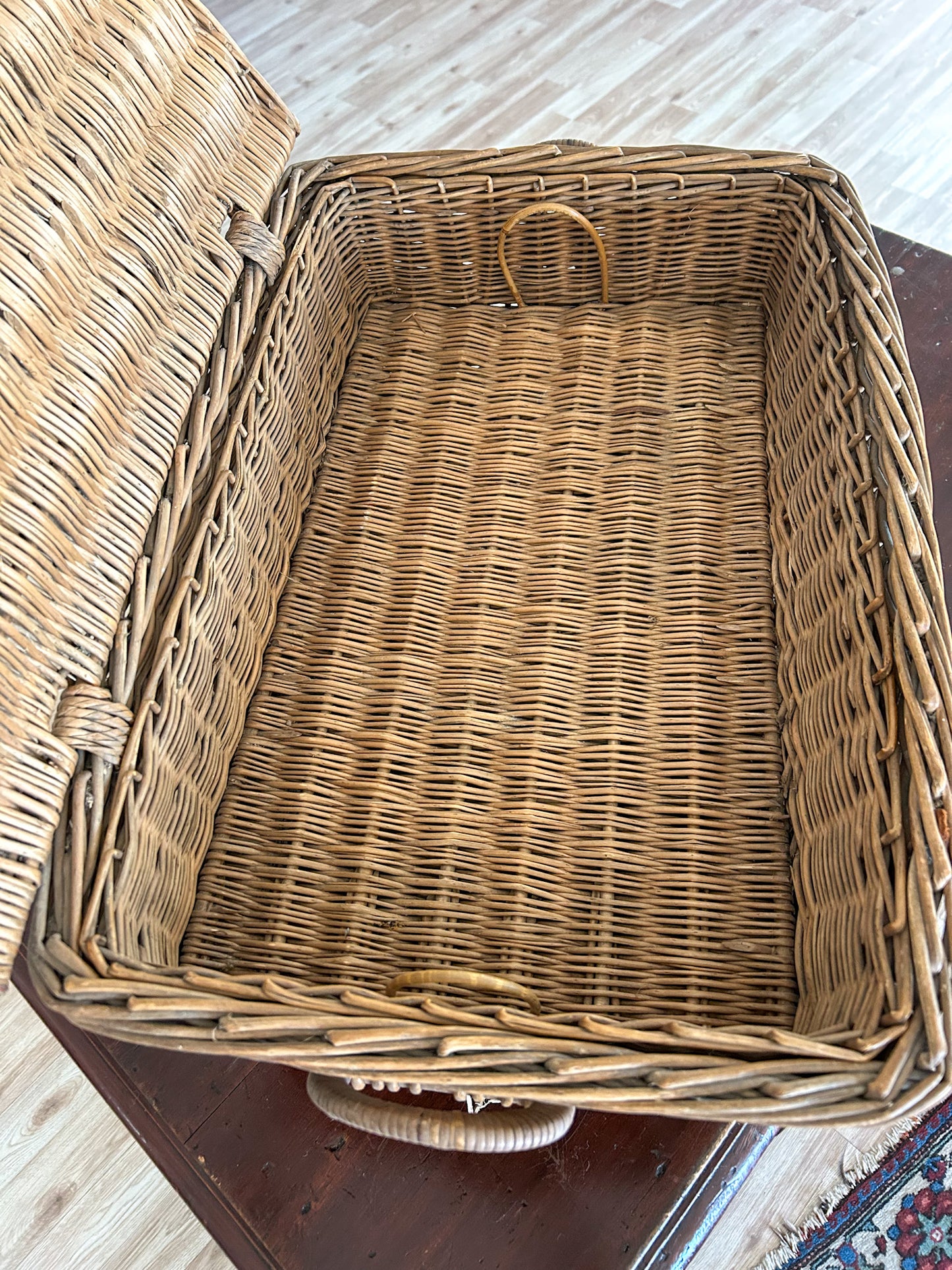 Antique English Wicker Baker's Basket