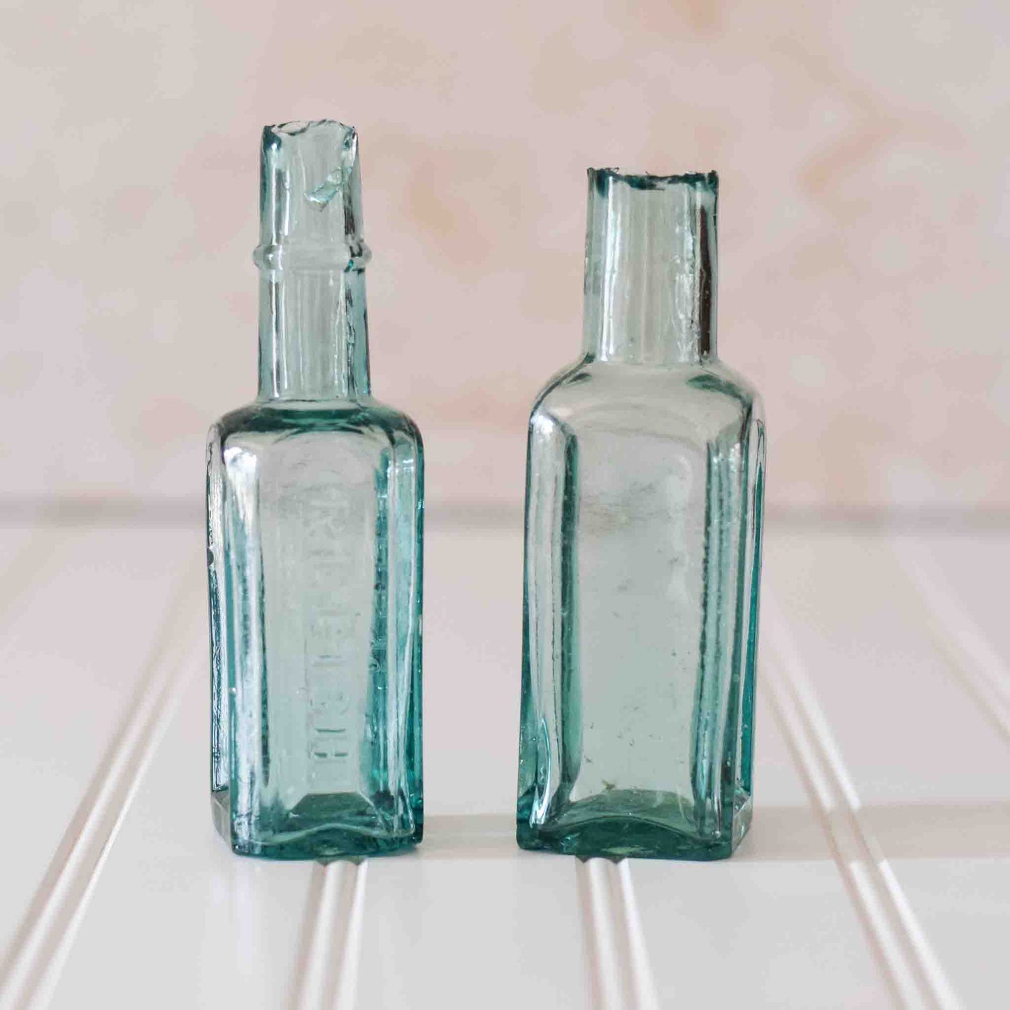 Antique English Blue Burst Top Glass Bottles CHOICE
