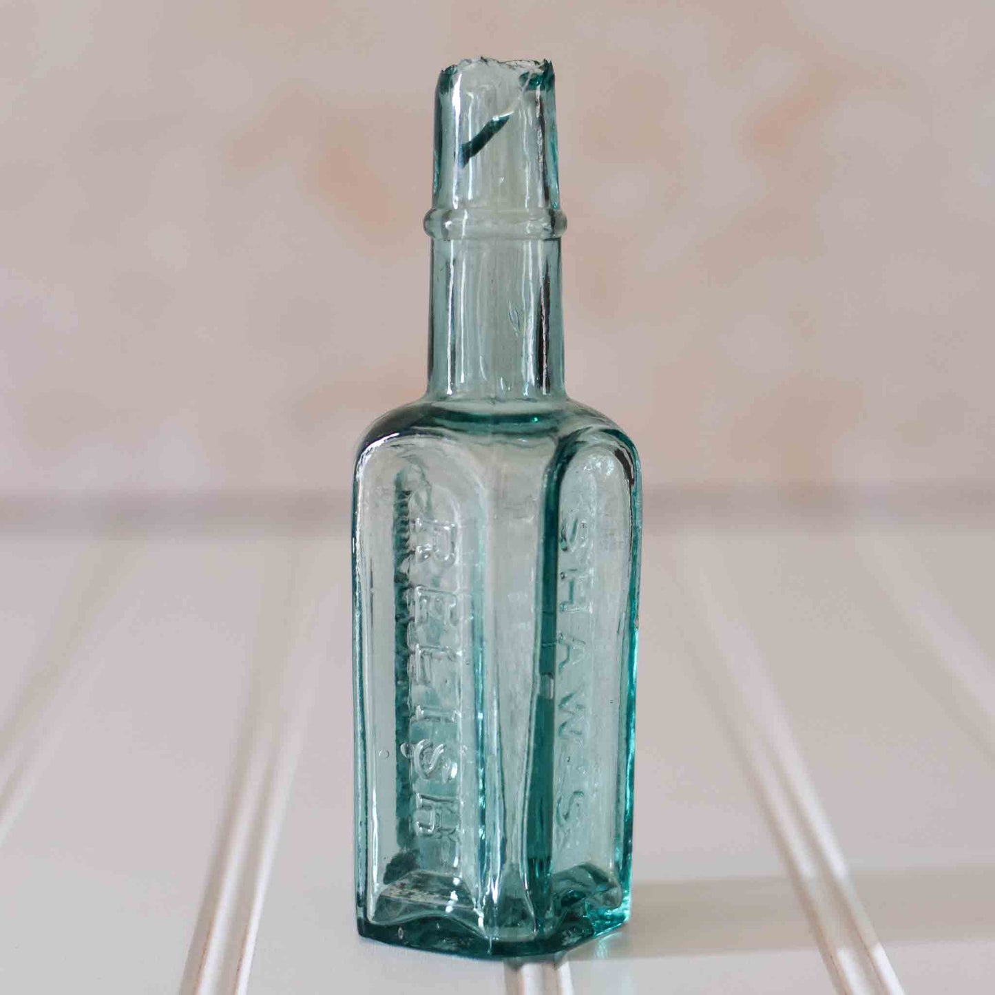 Antique English Blue Burst Top Glass Bottles CHOICE