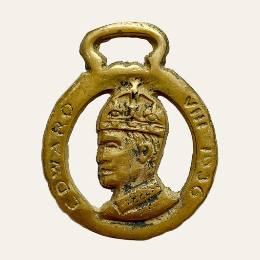 King Edward VIII Horse Brass Medallion