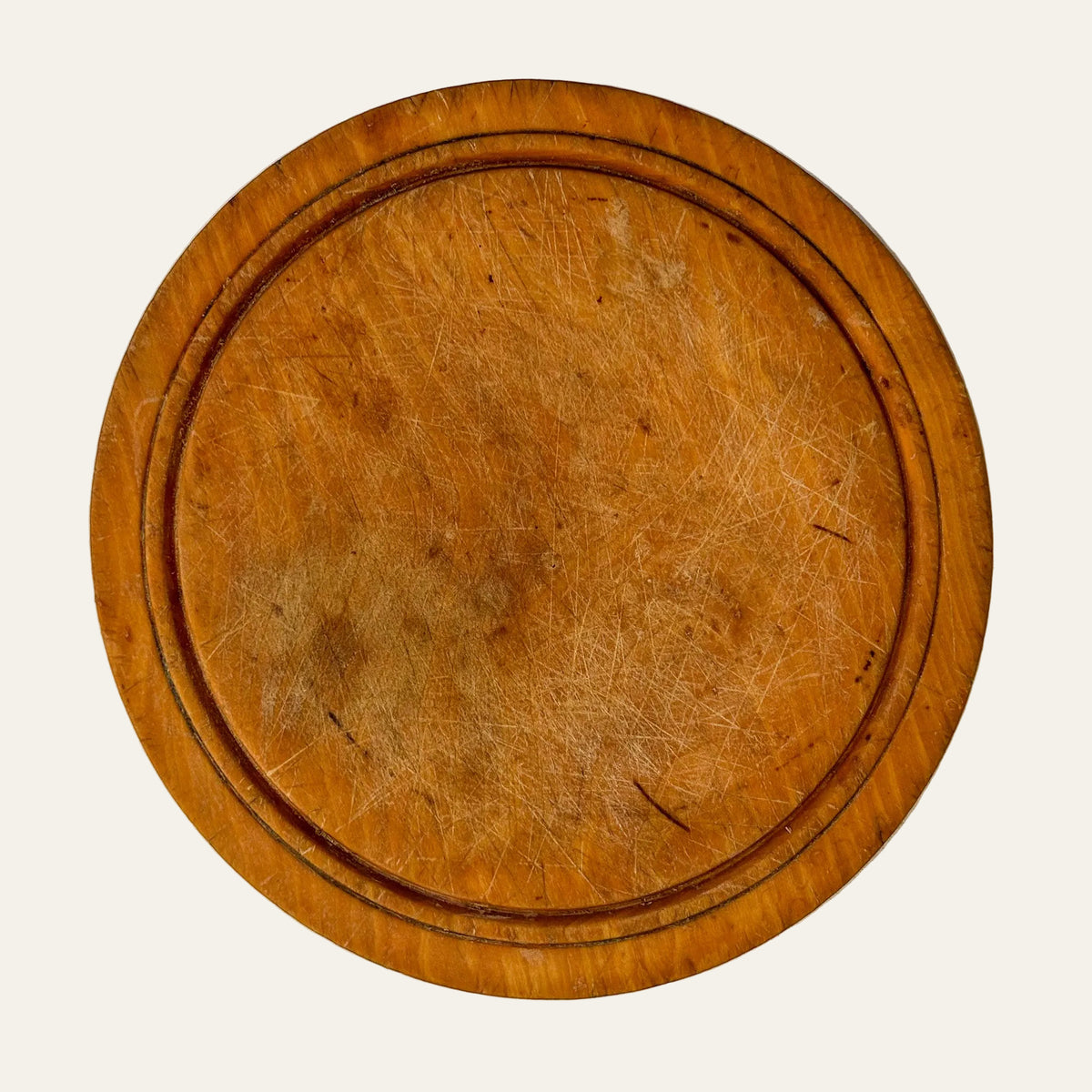 Vintage English Round Bread Board