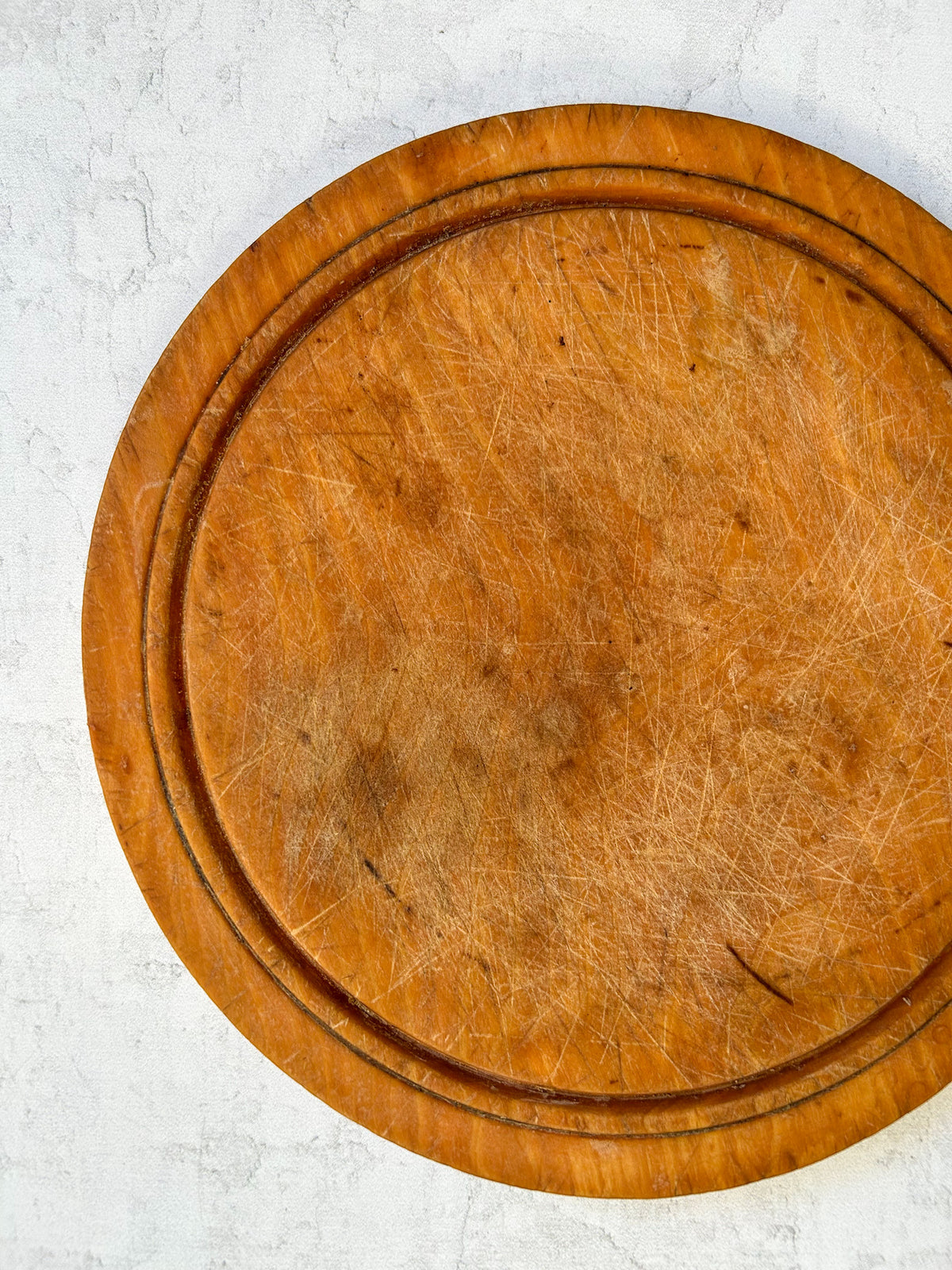 Vintage English Round Bread Board