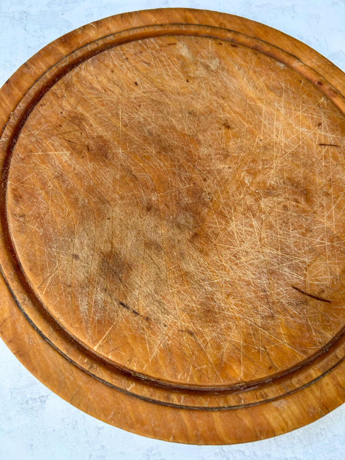 Vintage English Round Bread Board