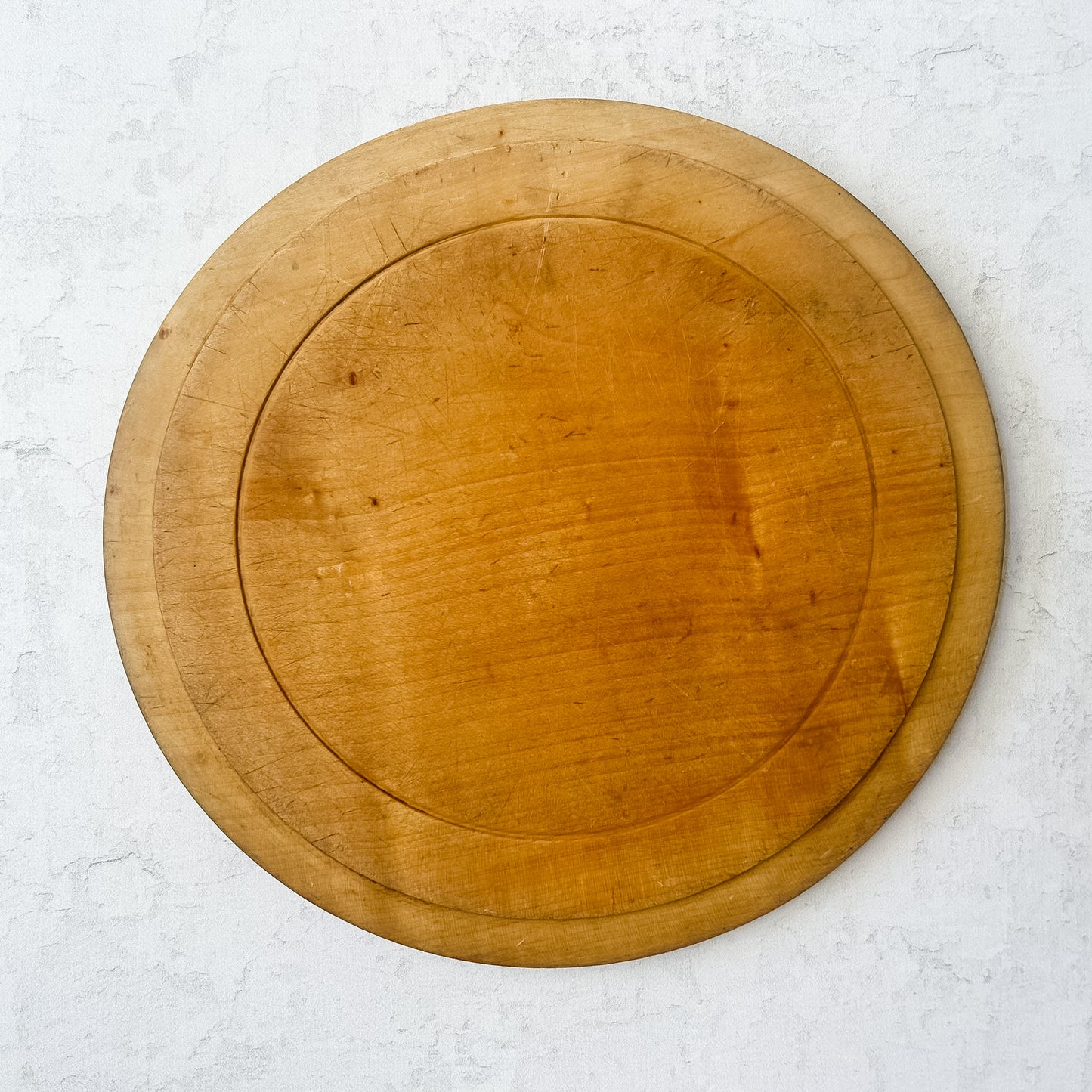 Antique English Carved Sycamore Bread Board