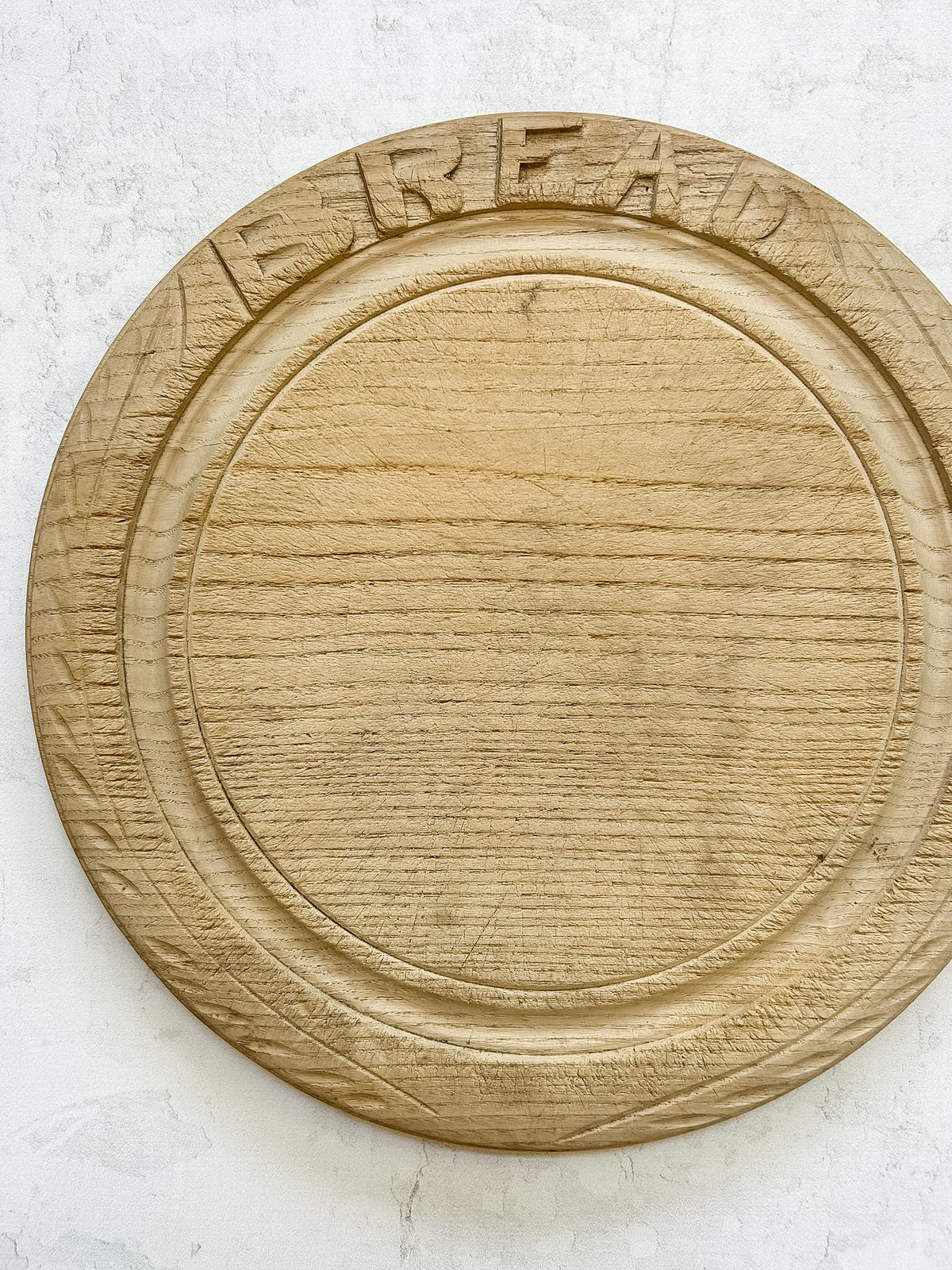 Vintage English Bramhall Carved Bread Board