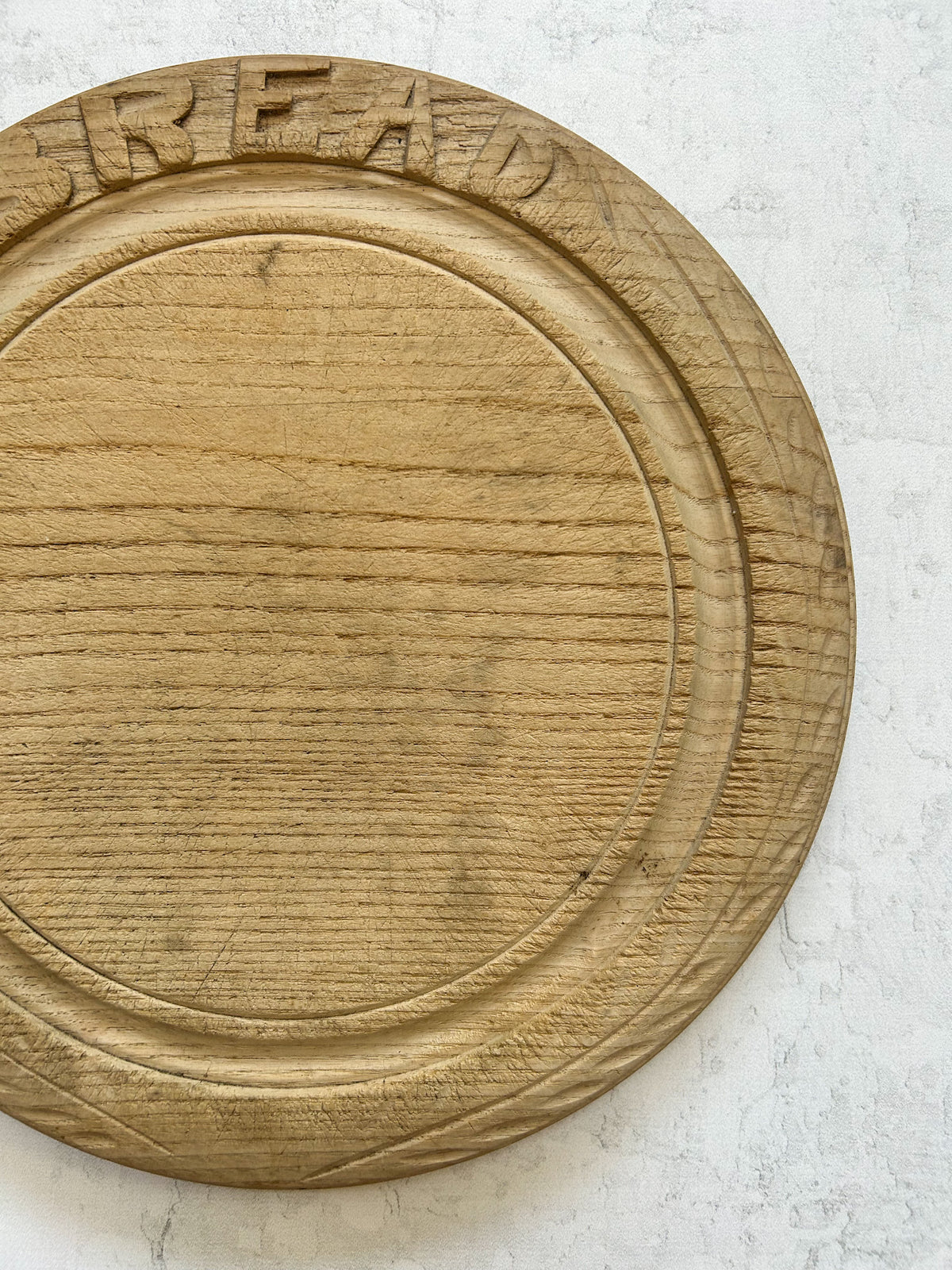 Vintage English Bramhall Carved Bread Board