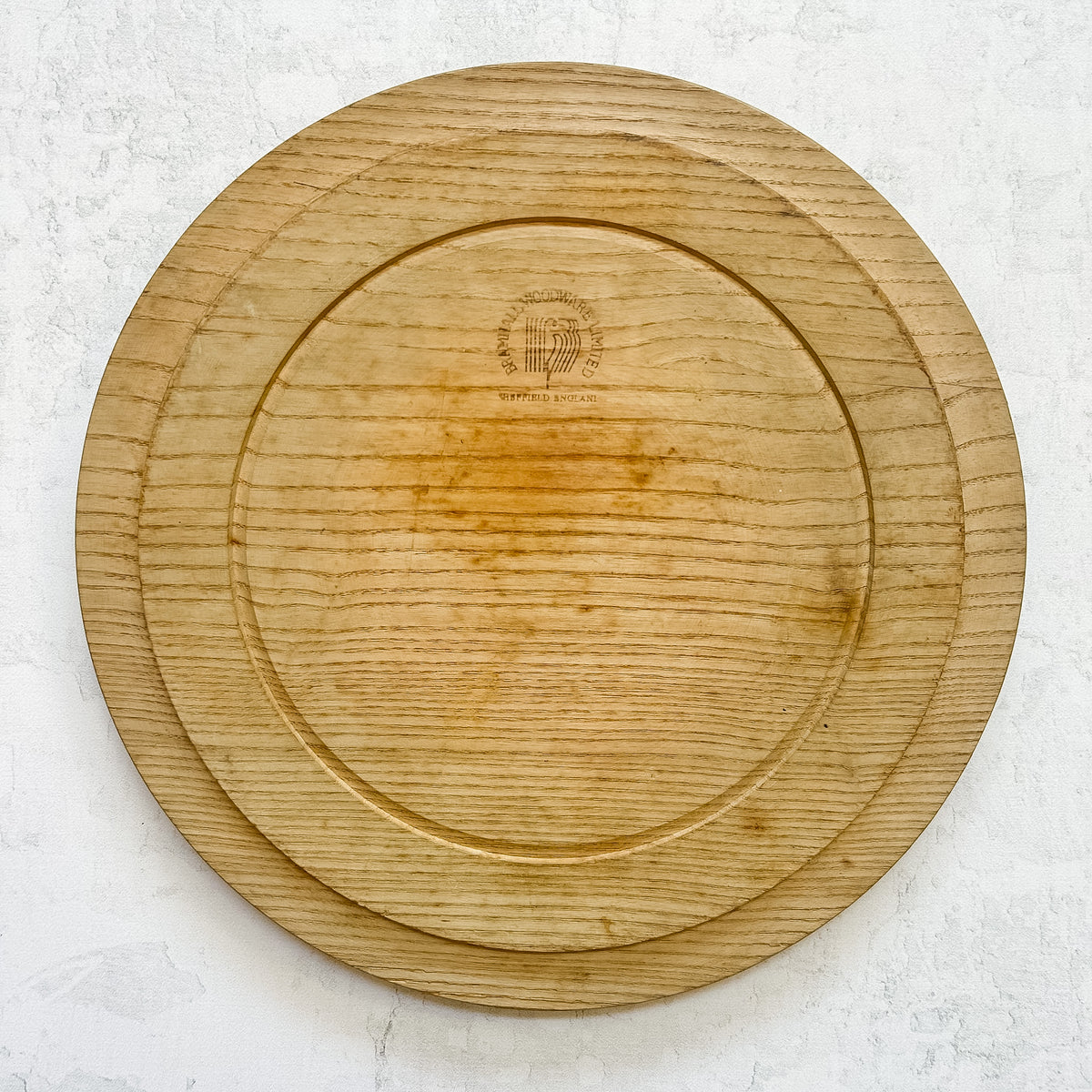 Vintage English Bramhall Carved Bread Board