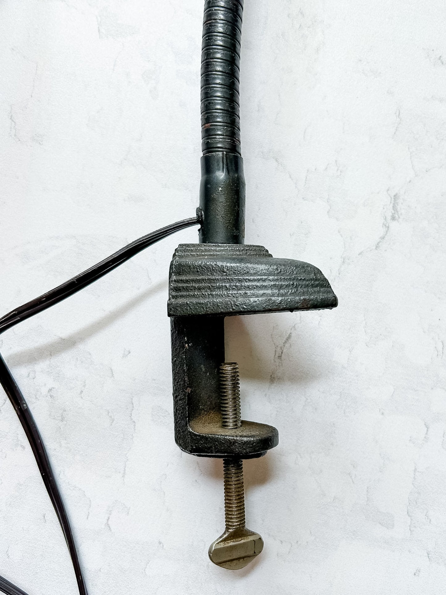 Vintage Industrial Clamp-On Gooseneck Task Lamp