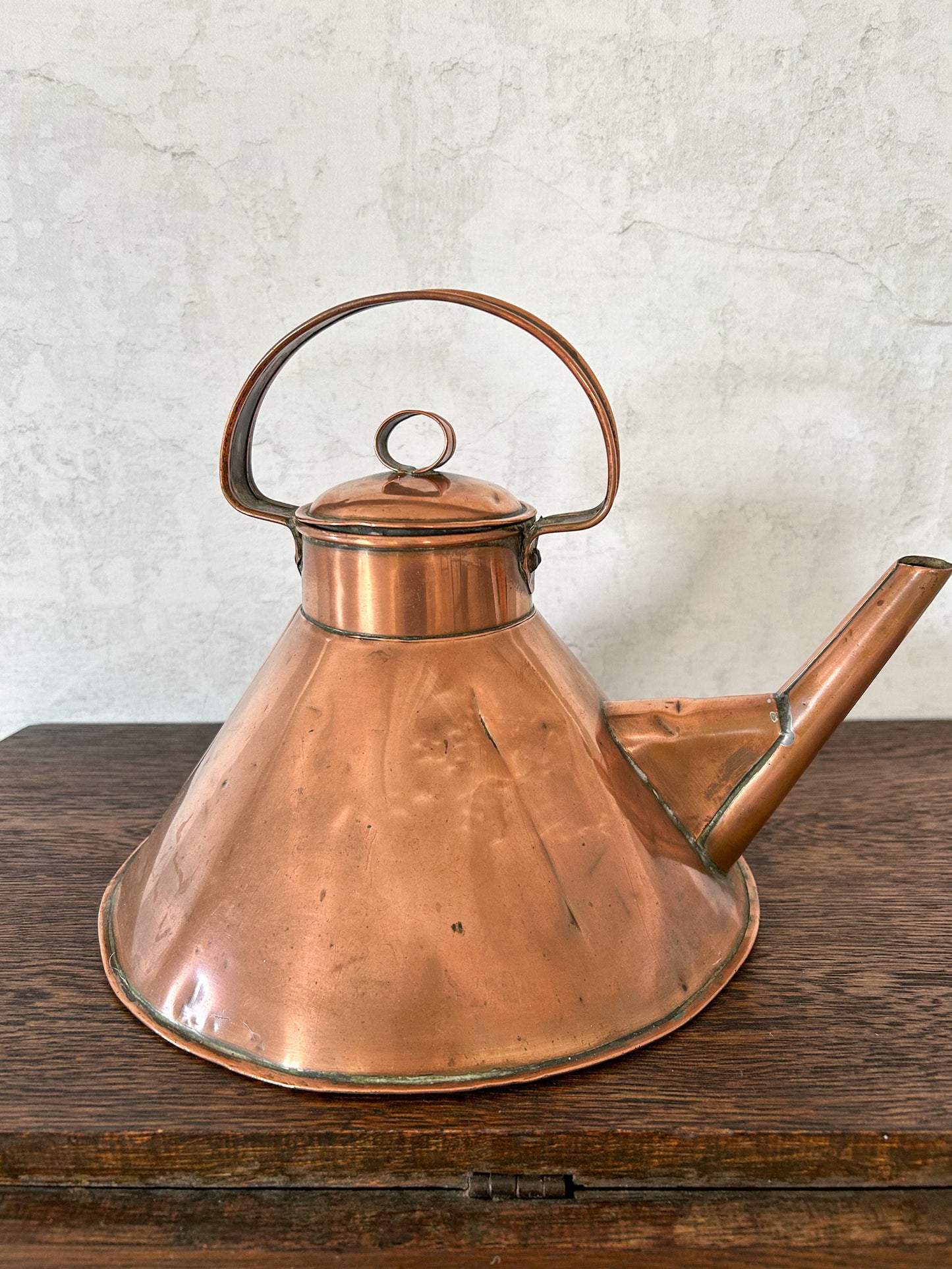 Antique Copper Ship's Kettle