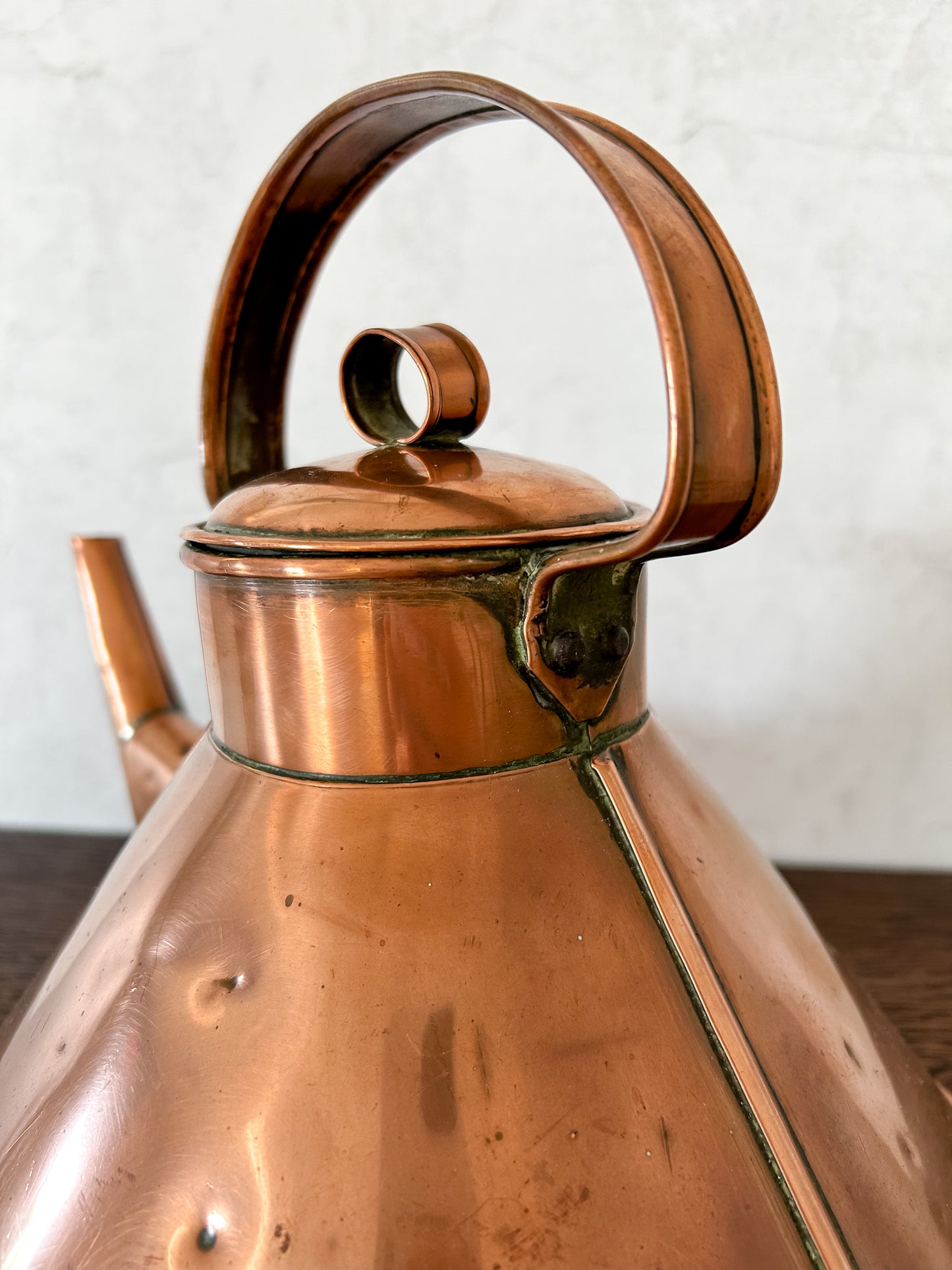 Antique Copper Ship's Kettle