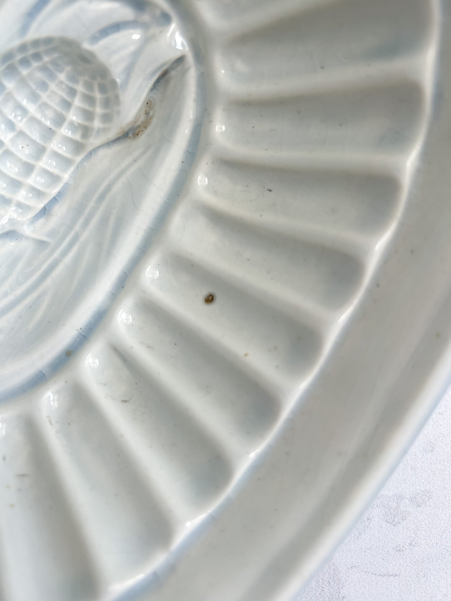 Antique English Ironstone Corn Pudding Mold