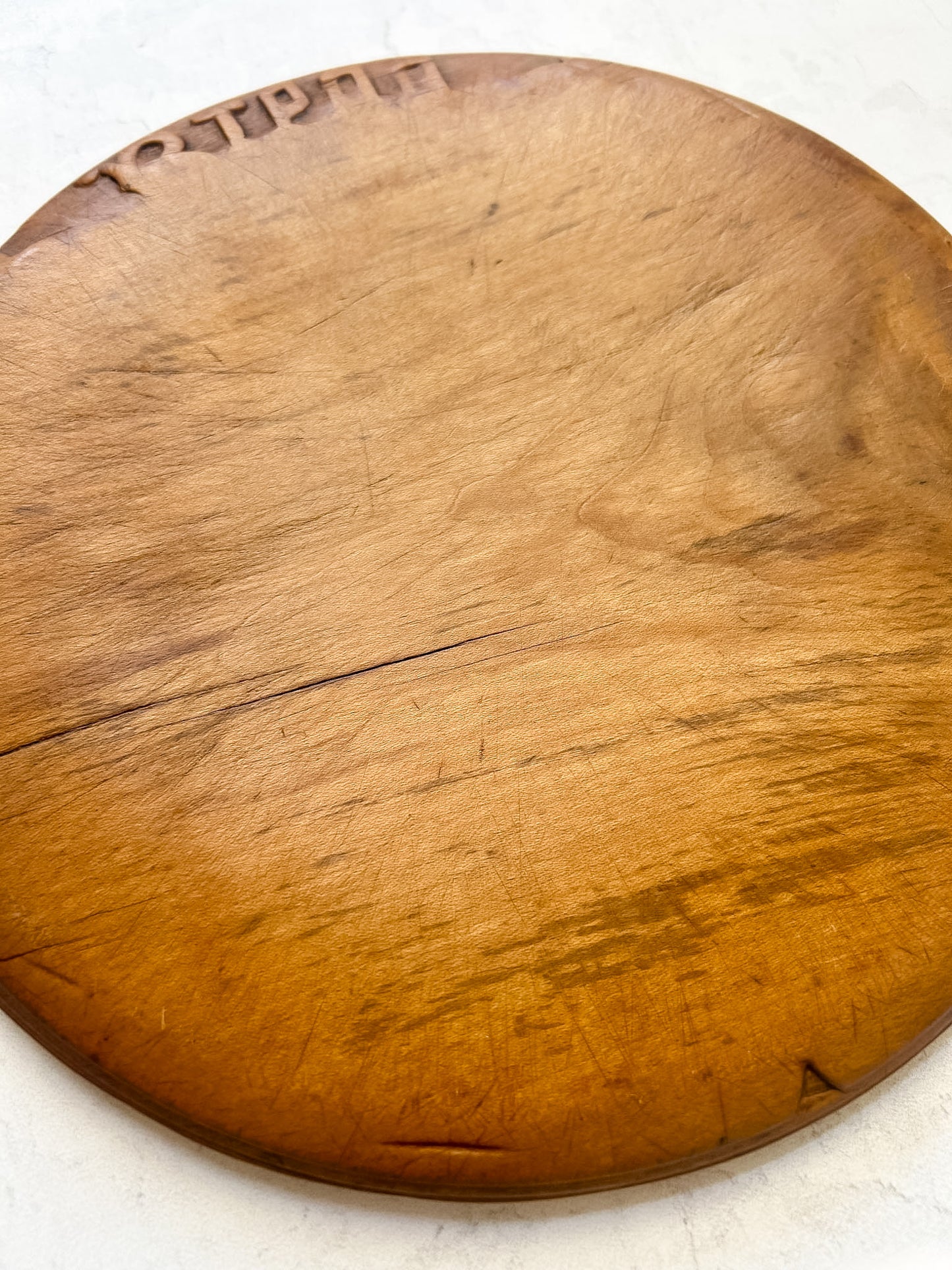 Antique Victorian English Carved Bread Board