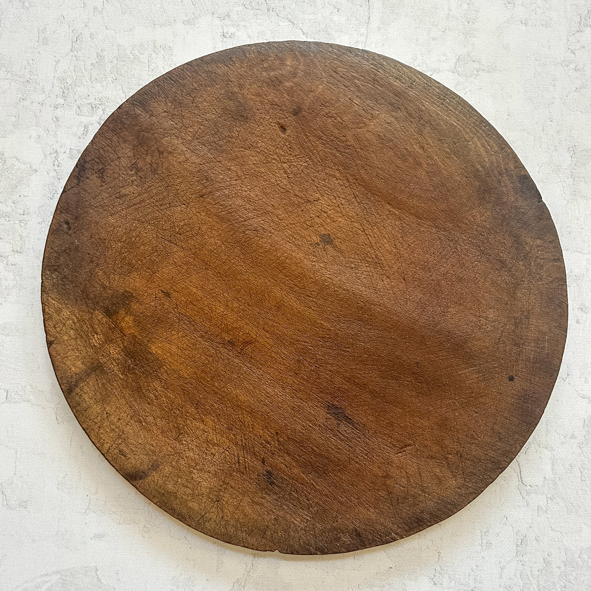 Early Antique English Hand-Carved Bread Board