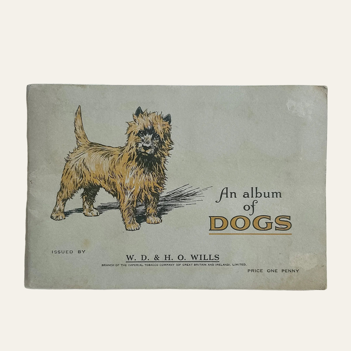 1937 Wills Complete “Album of Dogs” Cigarette Card Book