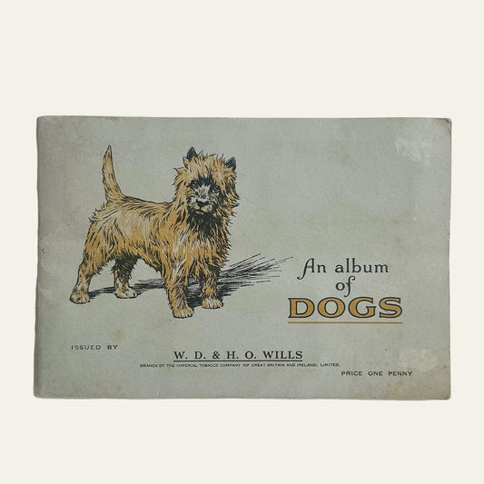 1937 Wills Complete “Album of Dogs” Cigarette Card Book