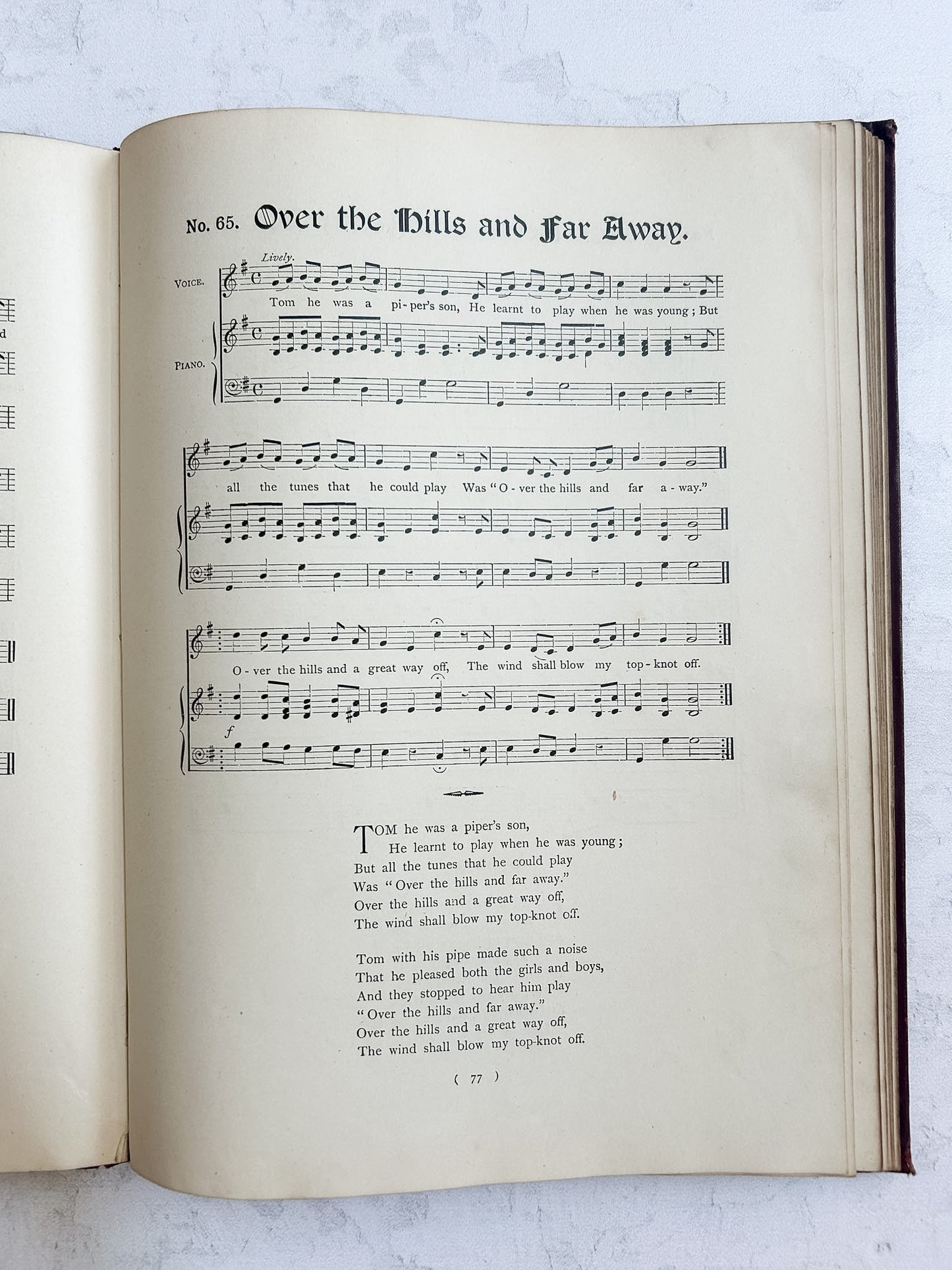 Antique 1901 Dulce Domum Rhymes and Songs for Children Folio