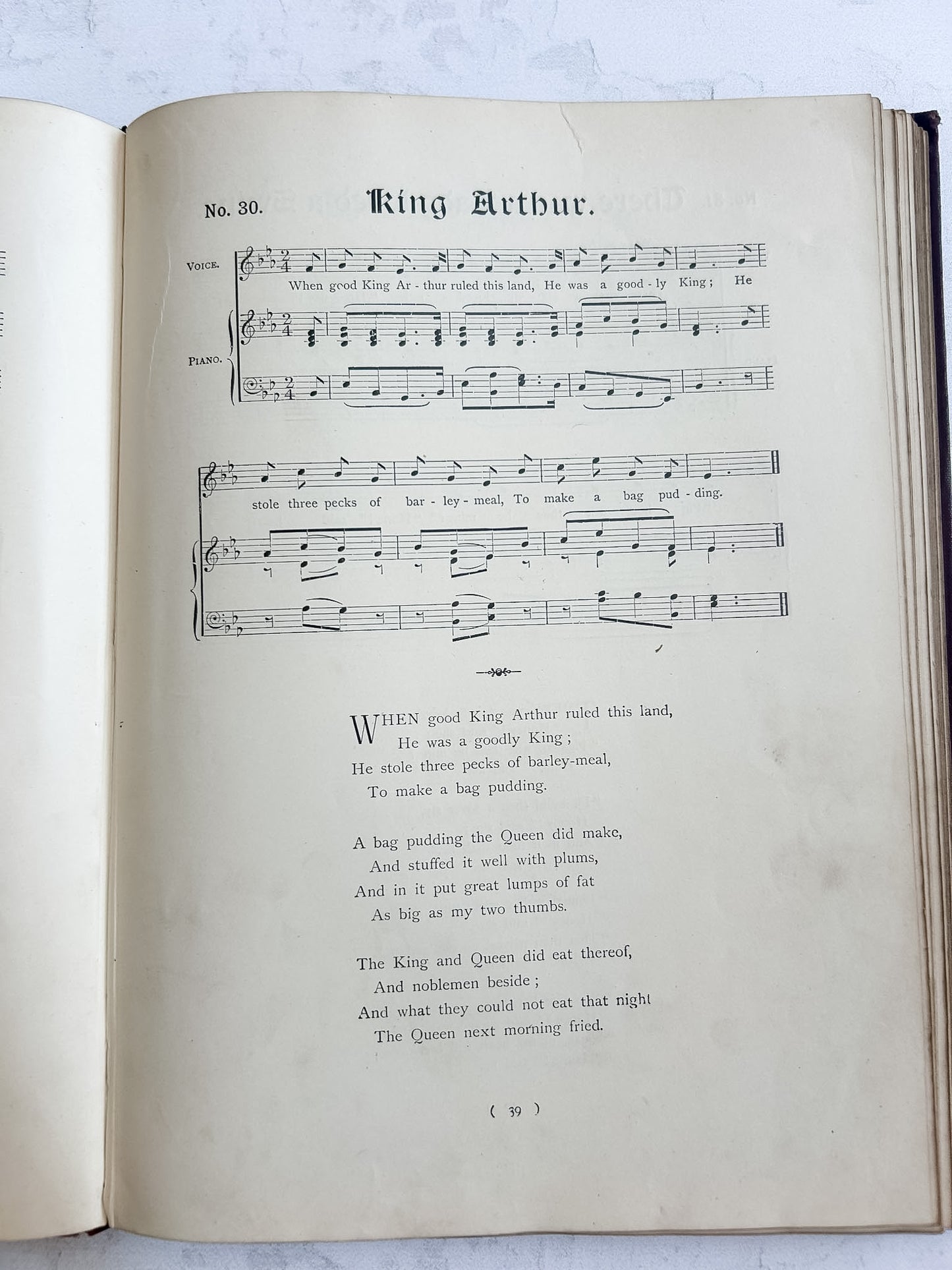 Antique 1901 Dulce Domum Rhymes and Songs for Children Folio