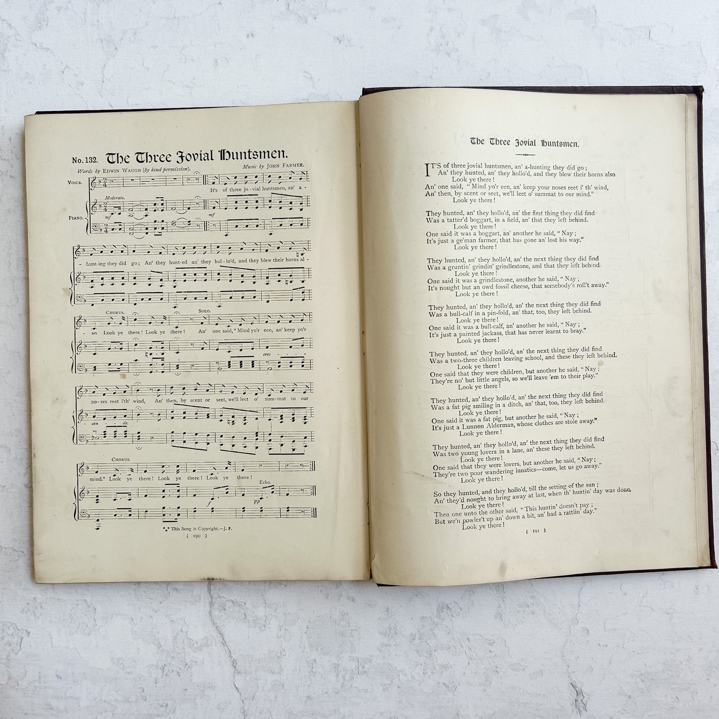 Antique 1901 Dulce Domum Rhymes and Songs for Children Folio
