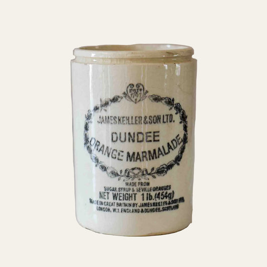 Vintage Dundee Orange Marmalade Ironstone Jar