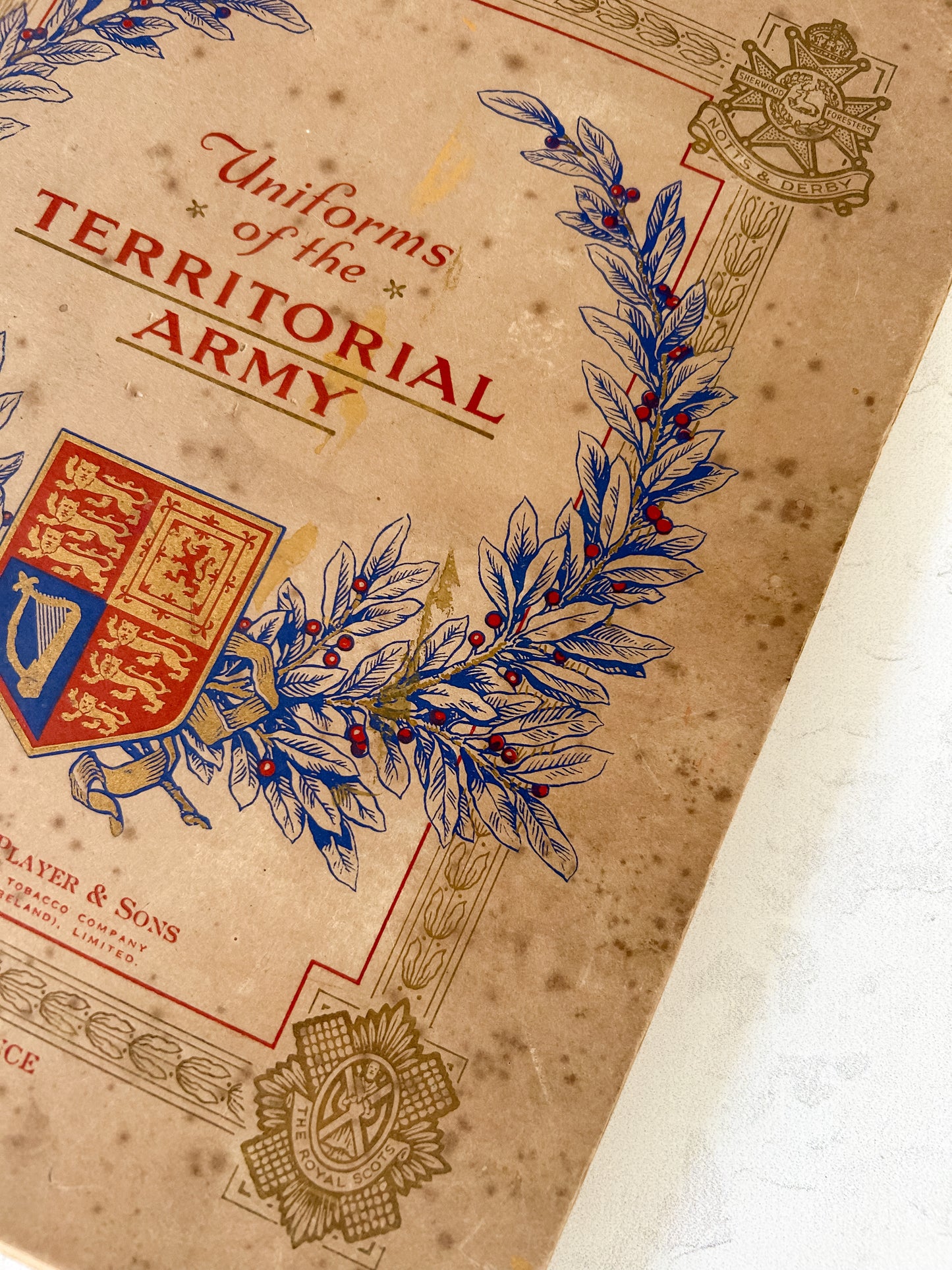 Vintage Player’s Cigarettes Uniforms of the Territorial Army Collector's Card Album, COMPLETE