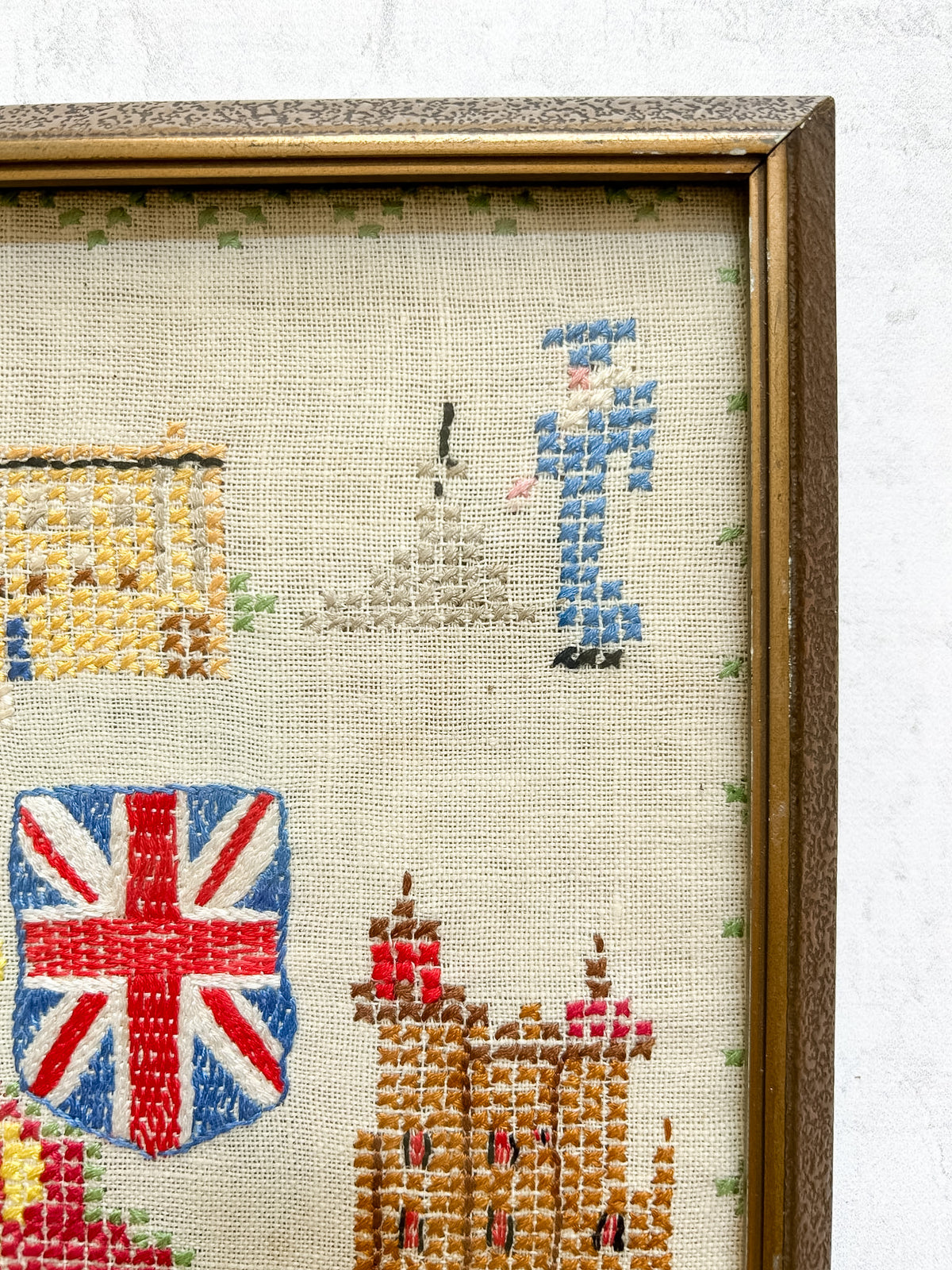 Rare 1936 Edward VIII Framed Coronation Sampler