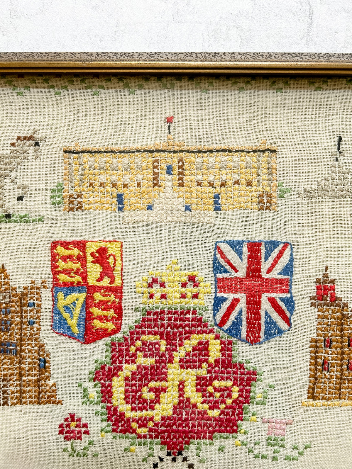 Rare 1936 Edward VIII Framed Coronation Sampler
