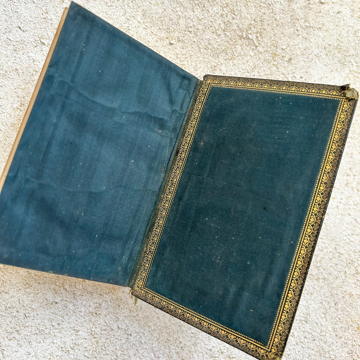 Antique French First Communion Leather Bound Book