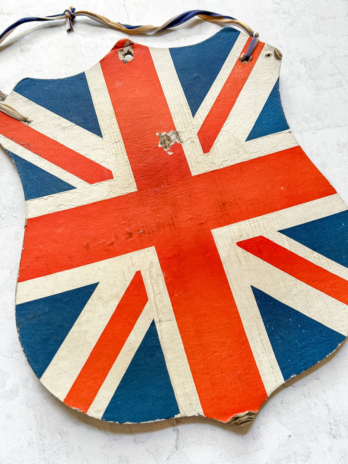 Vintage British Union Jack Flag Holder