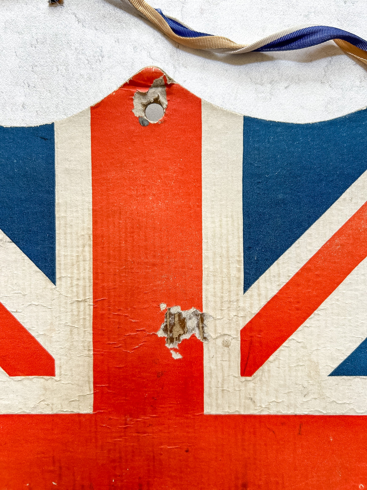 Vintage British Union Jack Flag Holder
