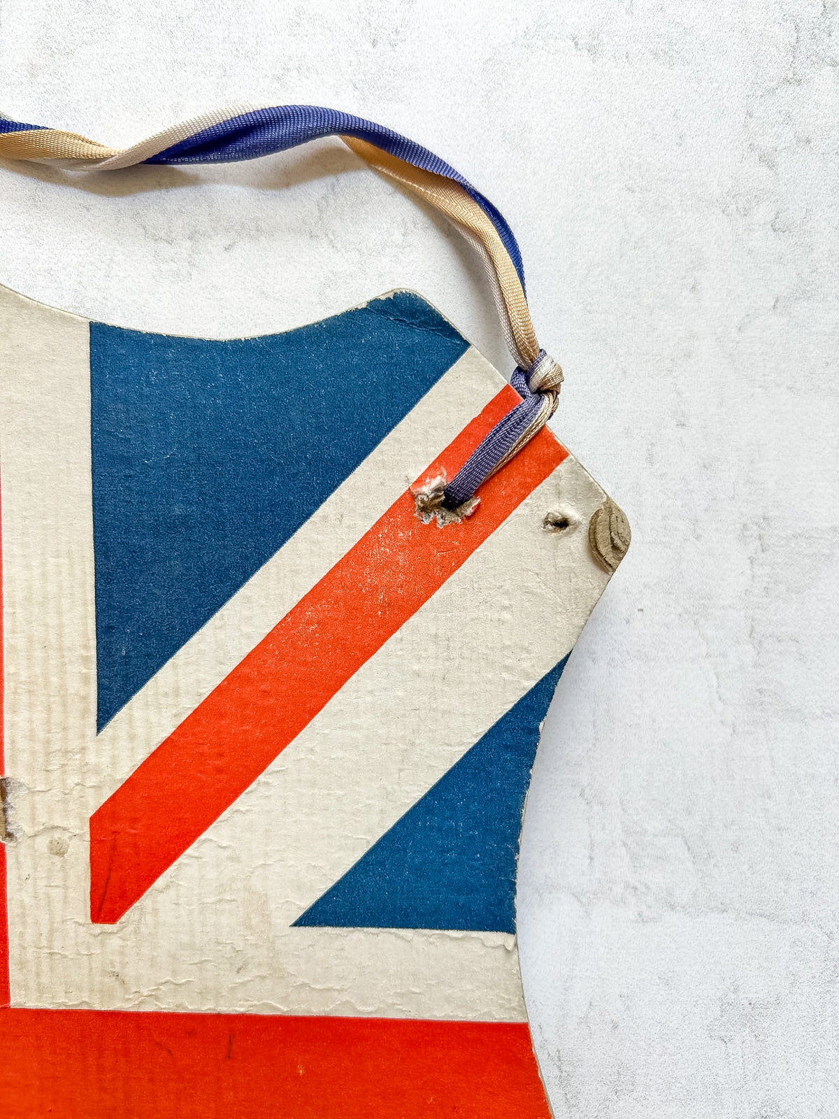 Vintage British Union Jack Flag Holder