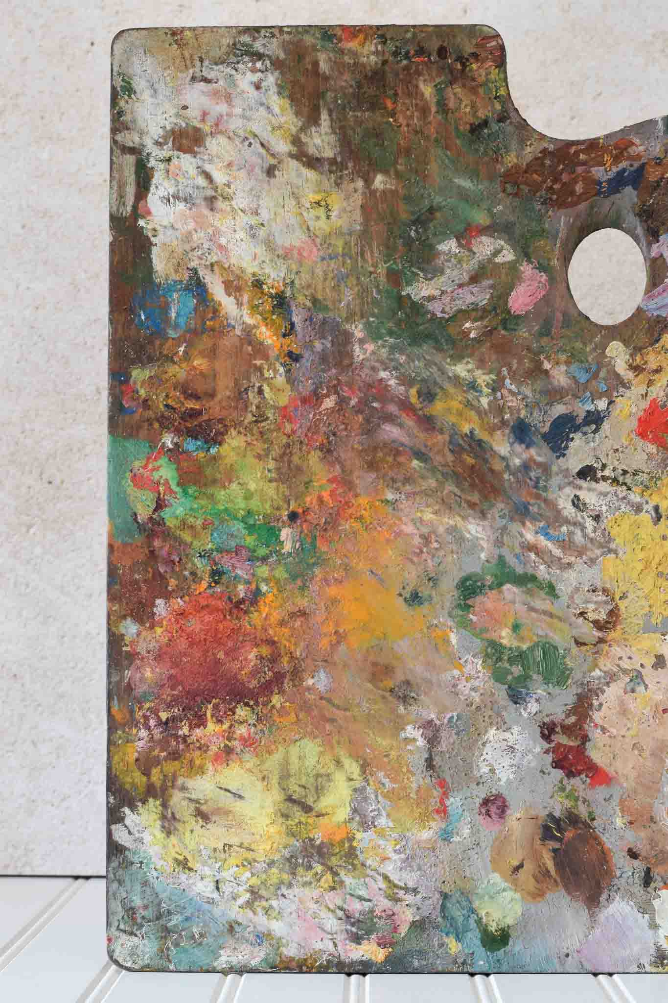 Vintage French Paint Palette