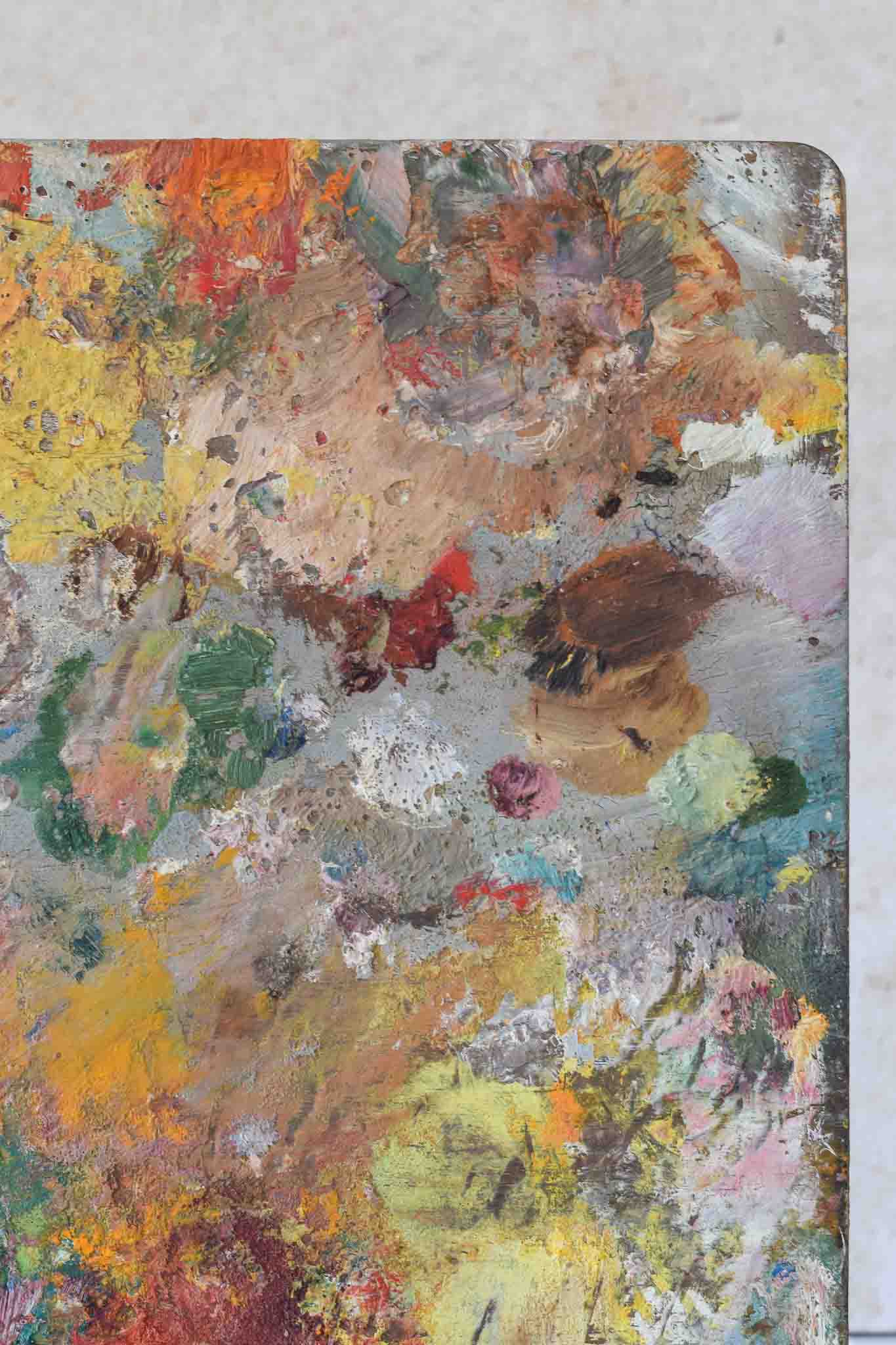Vintage French Paint Palette