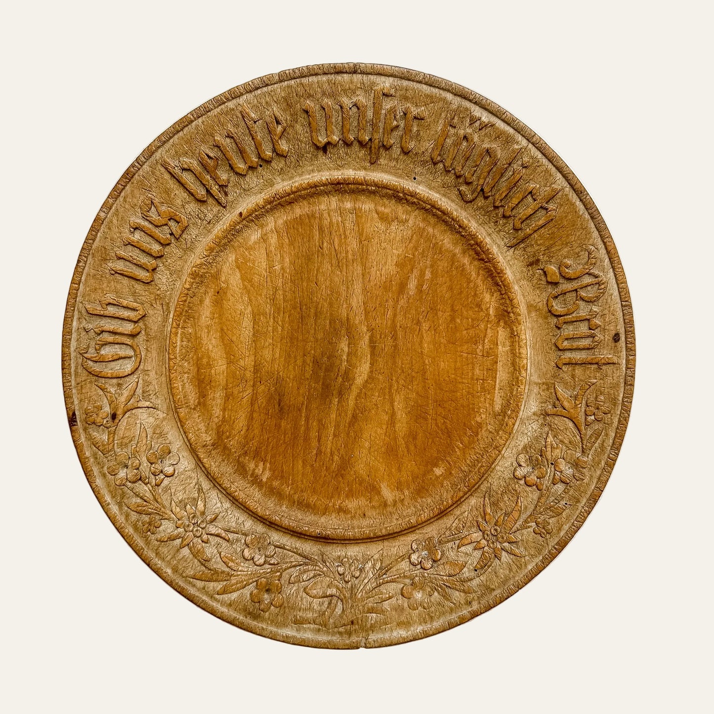 Antique German Carved “Daily Bread” Board