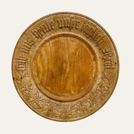 Antique German Carved “Daily Bread” Board