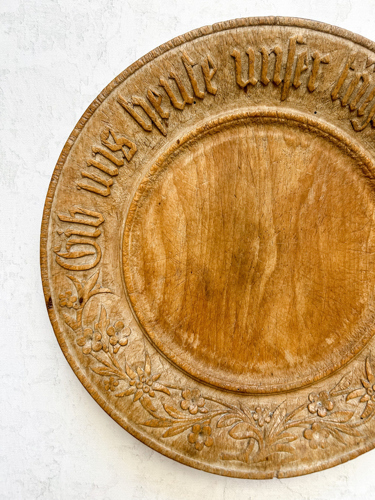 Antique German Carved “Daily Bread” Board