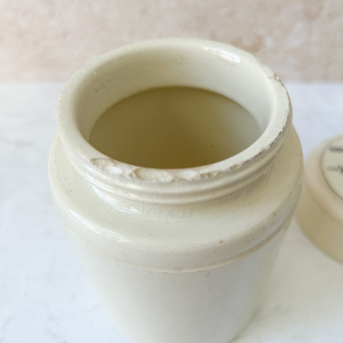 Antique Belgian “Echtes Fleisch Extract” Advertising Jar c1890