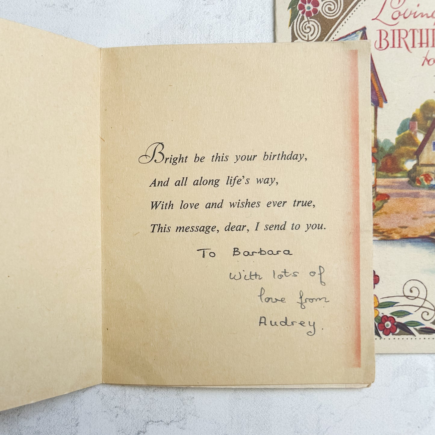 Set of 7 Vintage English Greeting Cards