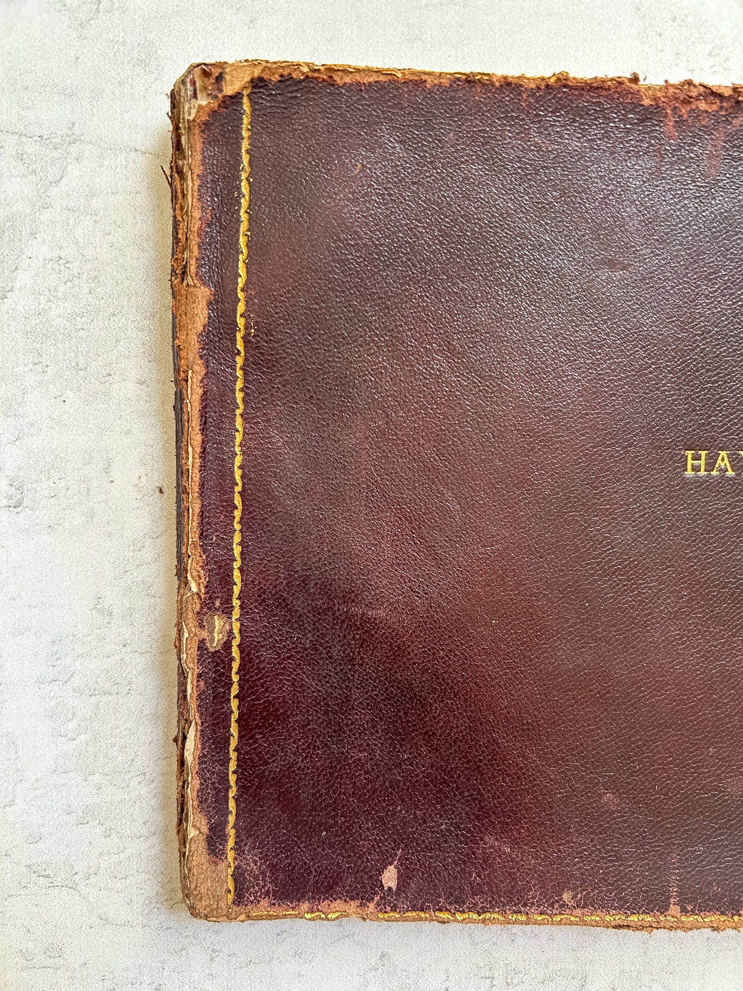 Antique Haydn's Mass Leather Bound Sheet Music Folio