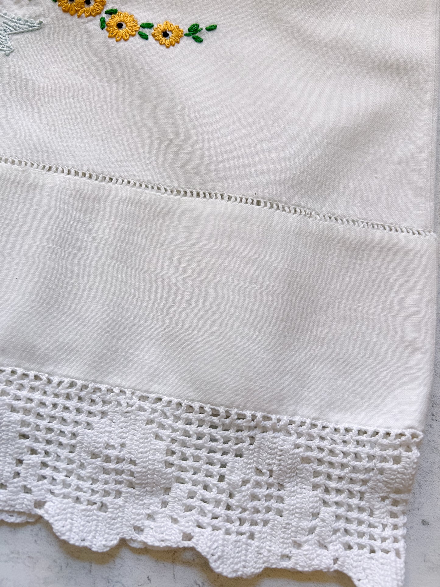 Vintage His & Hers Embroidered Pillowcase Set