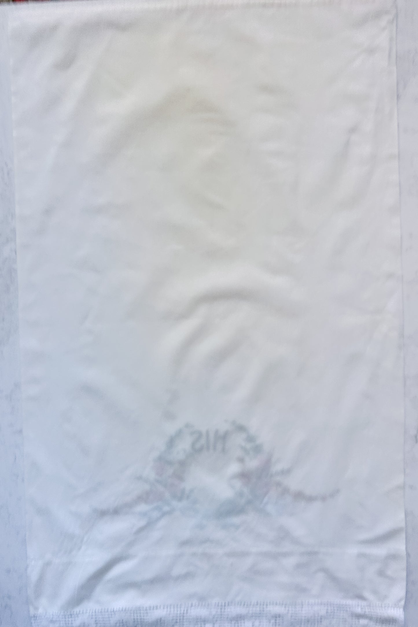 Vintage His & Hers Embroidered Pillowcase Set