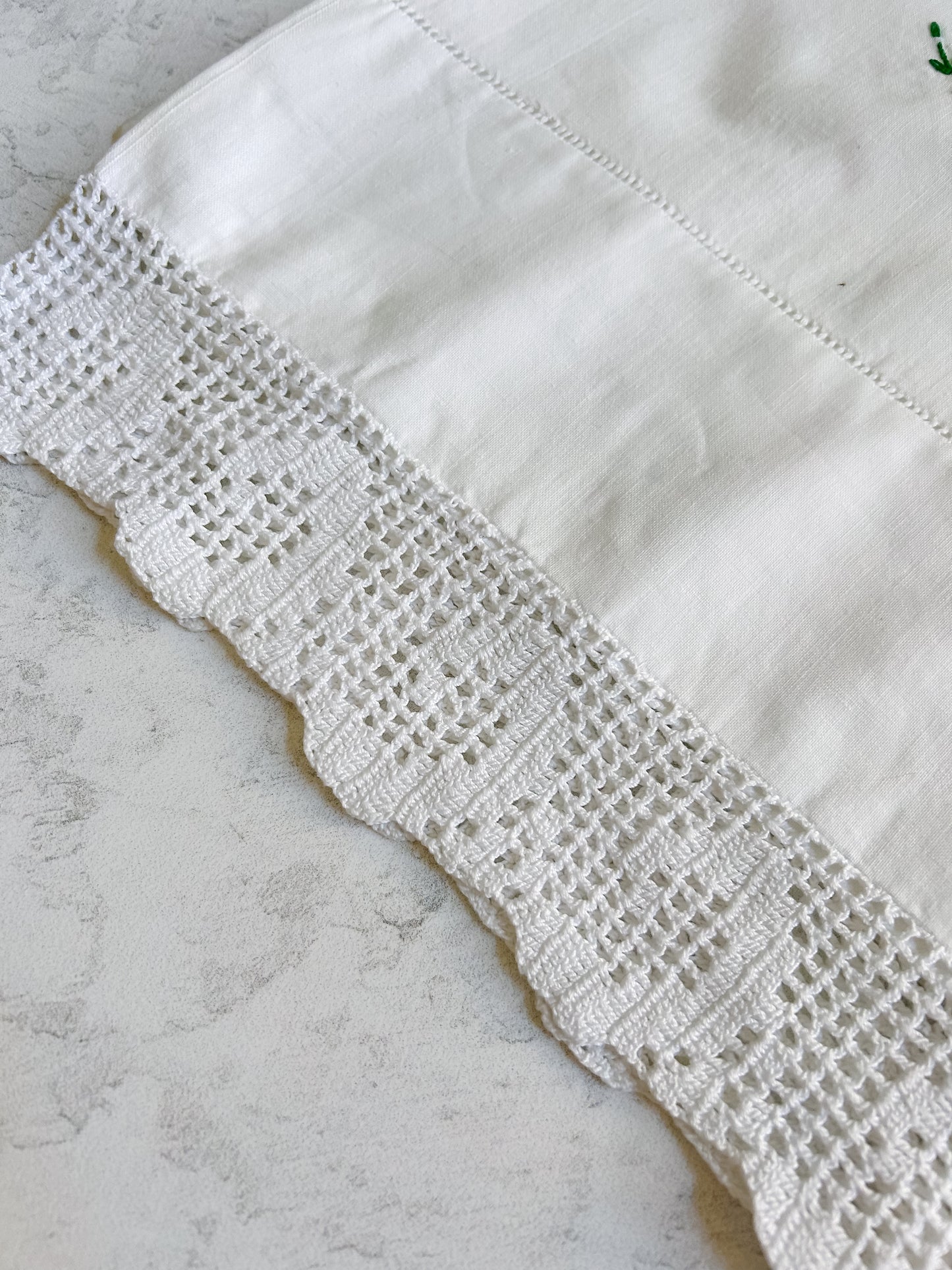 Vintage His & Hers Embroidered Pillowcase Set