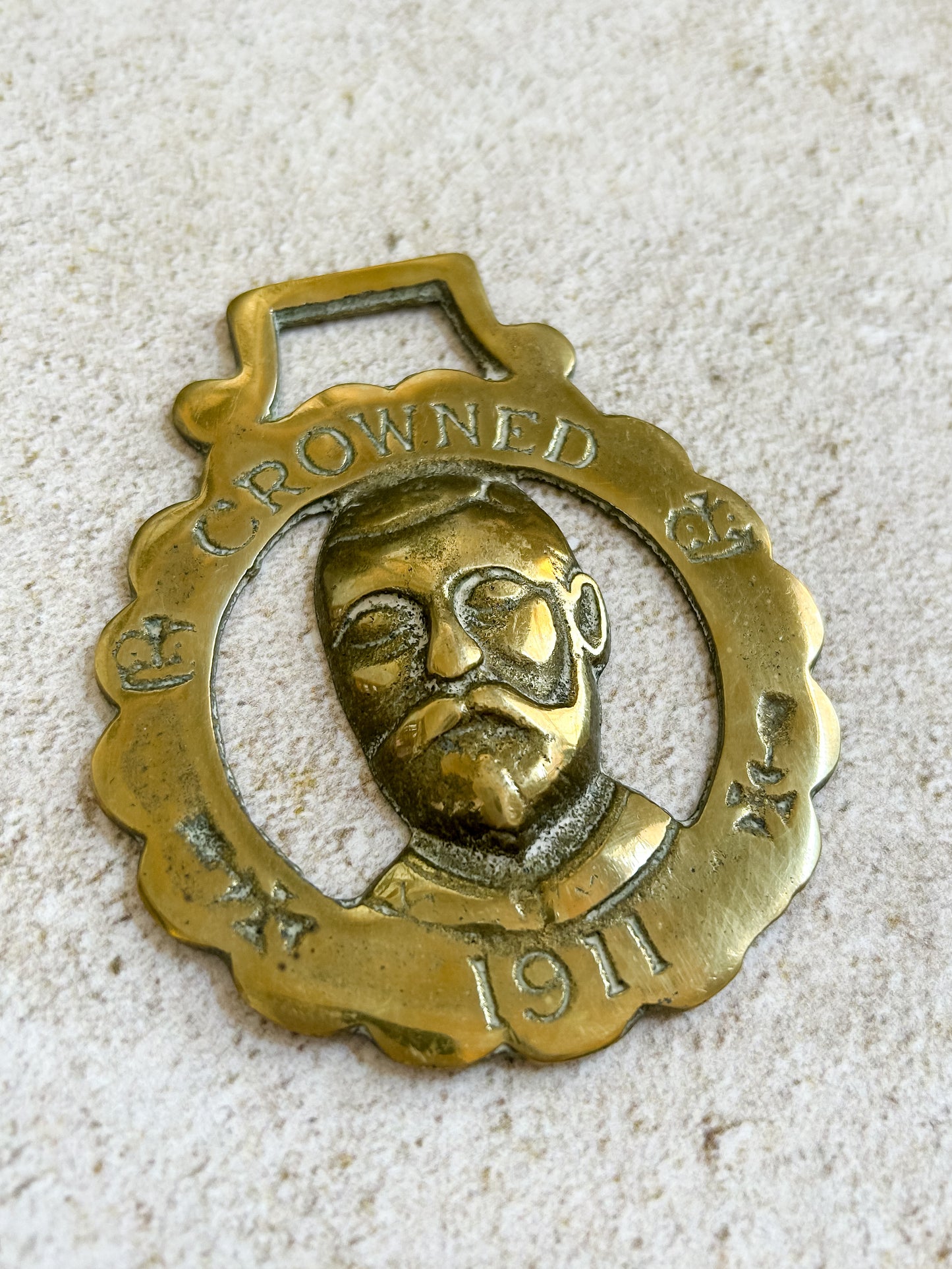 George V Horse Brass Medallion
