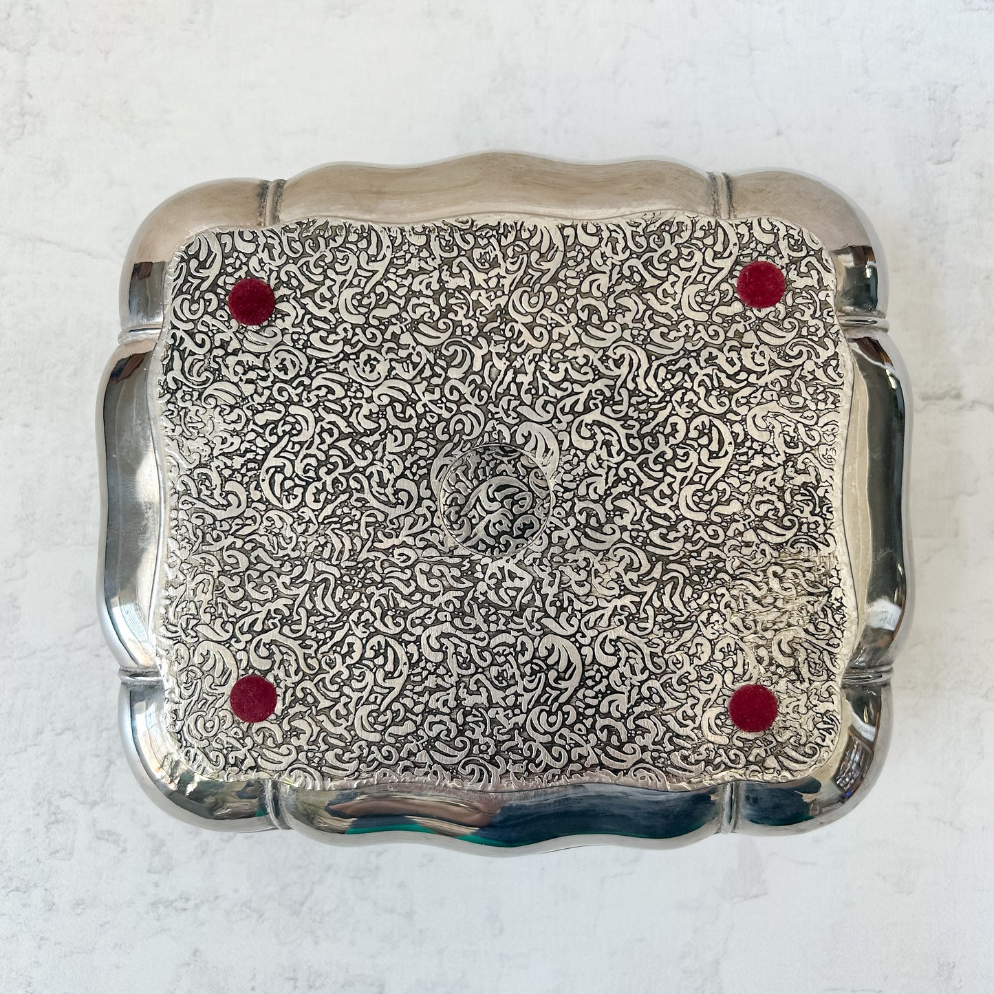 Antique Silver Plate Jewelry Casket