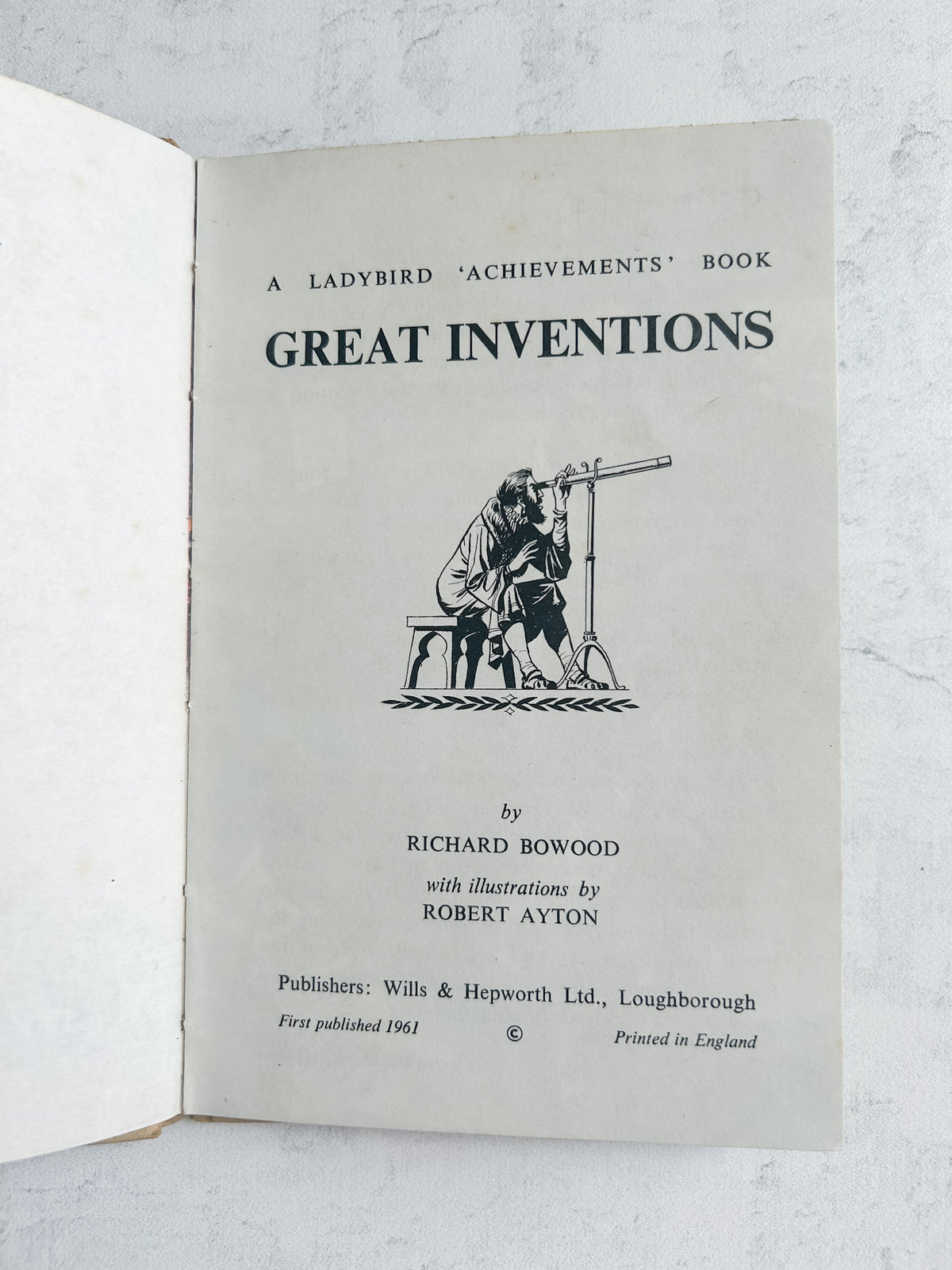 Vintage 1961 Ladybird “Great Inventions" Book