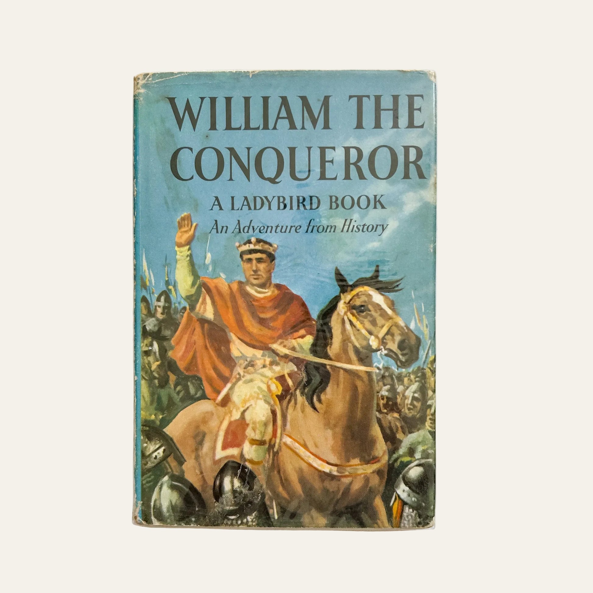 Book titled 'William the Conqueror' by Ladybird on a textured white background