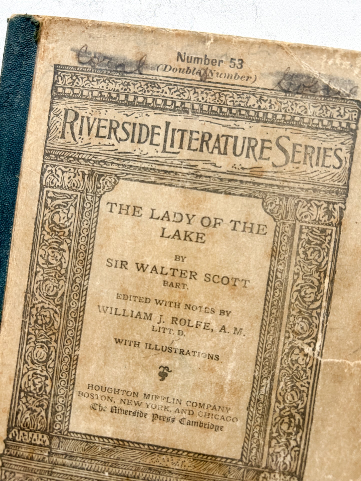 1908 "The Lady of the Lake" Riverside Literature Series