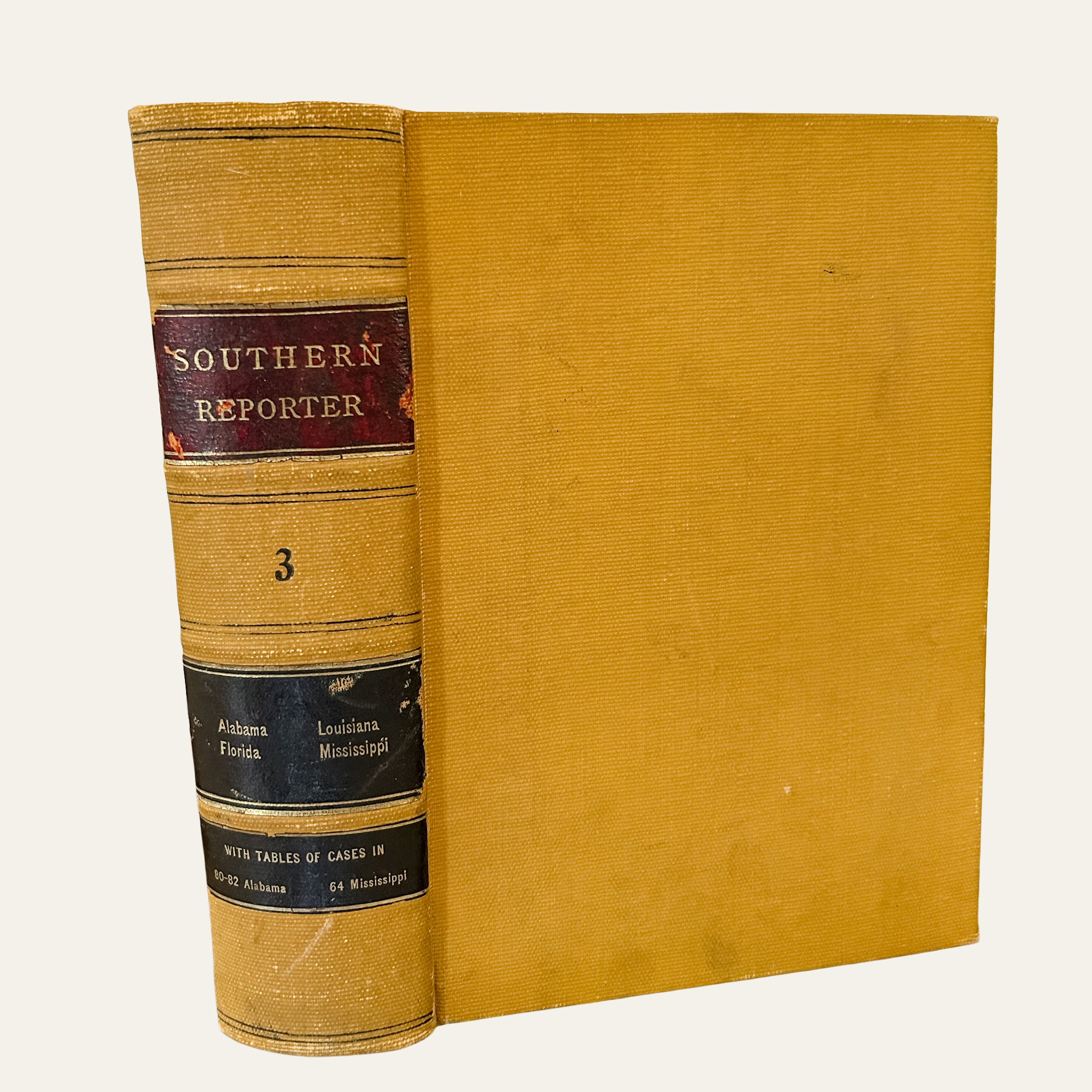 1888 Southern Reporter Law Book – The Found Collection