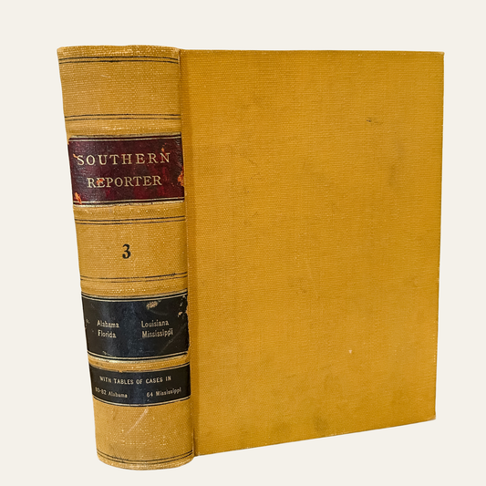 1888 Southern Reporter Law Book