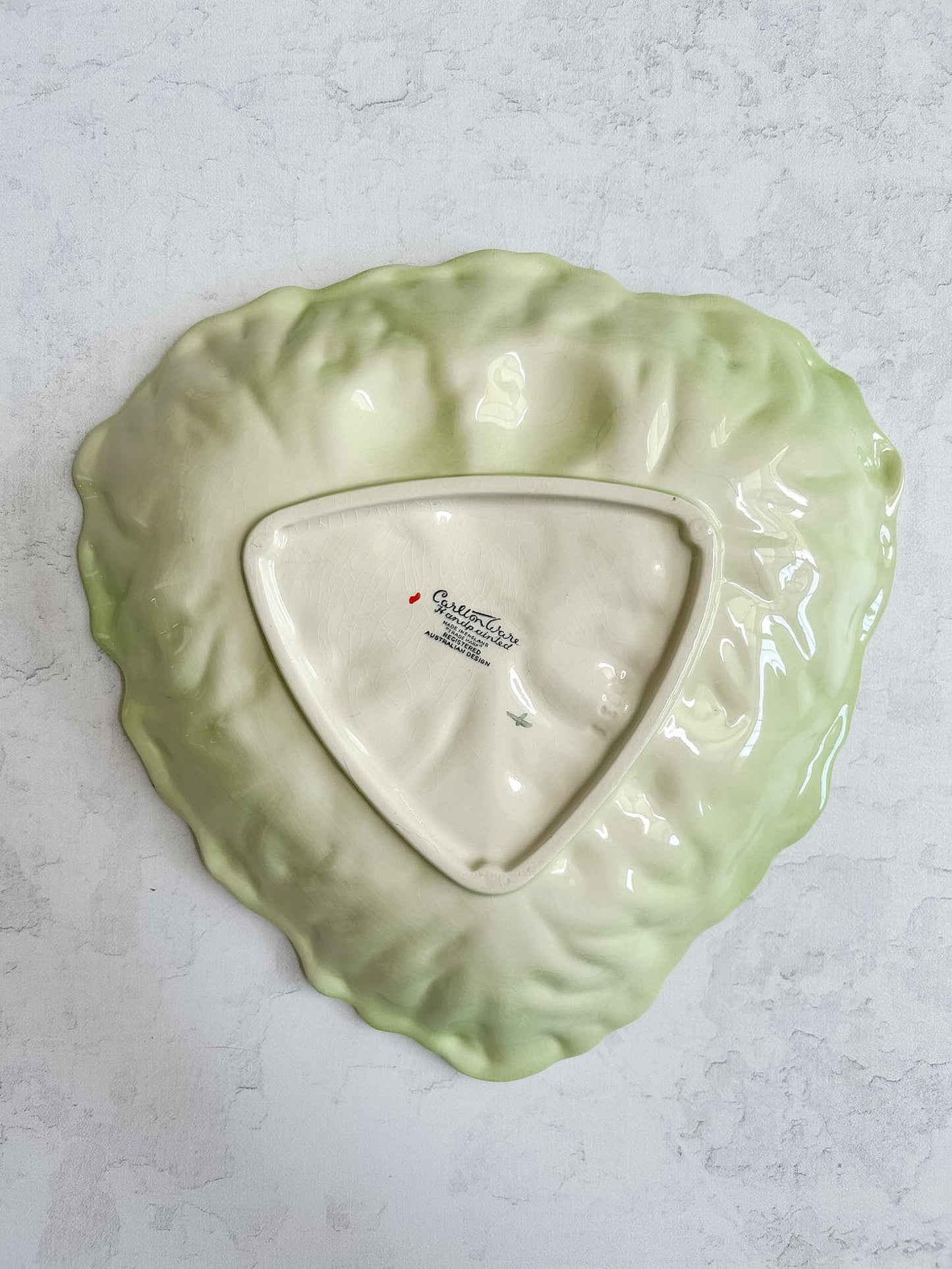 Pair of Vintage Carlton Ware Tomato & Lettuce Leaf Plates | English Australian Design